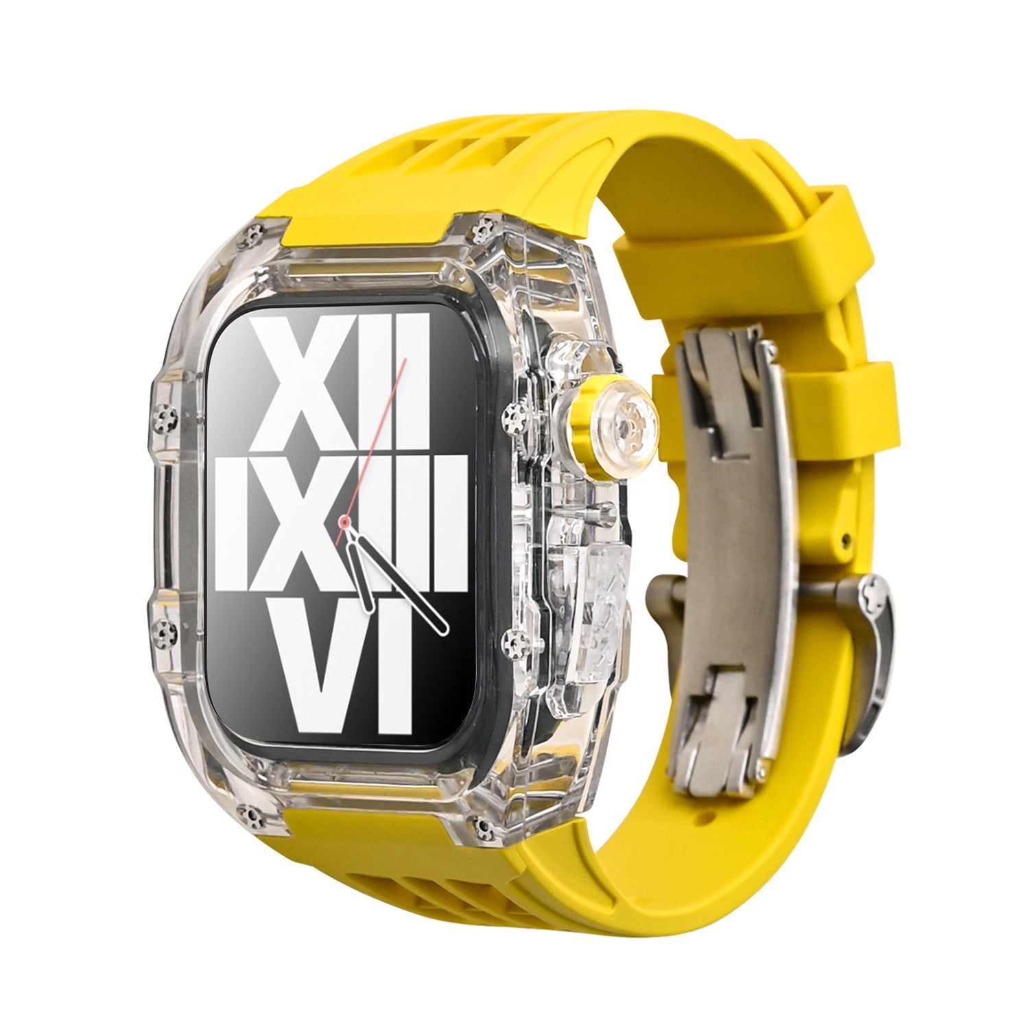 Transparent Case and Fluororubber Band Kit for Apple Watch – RM V30
