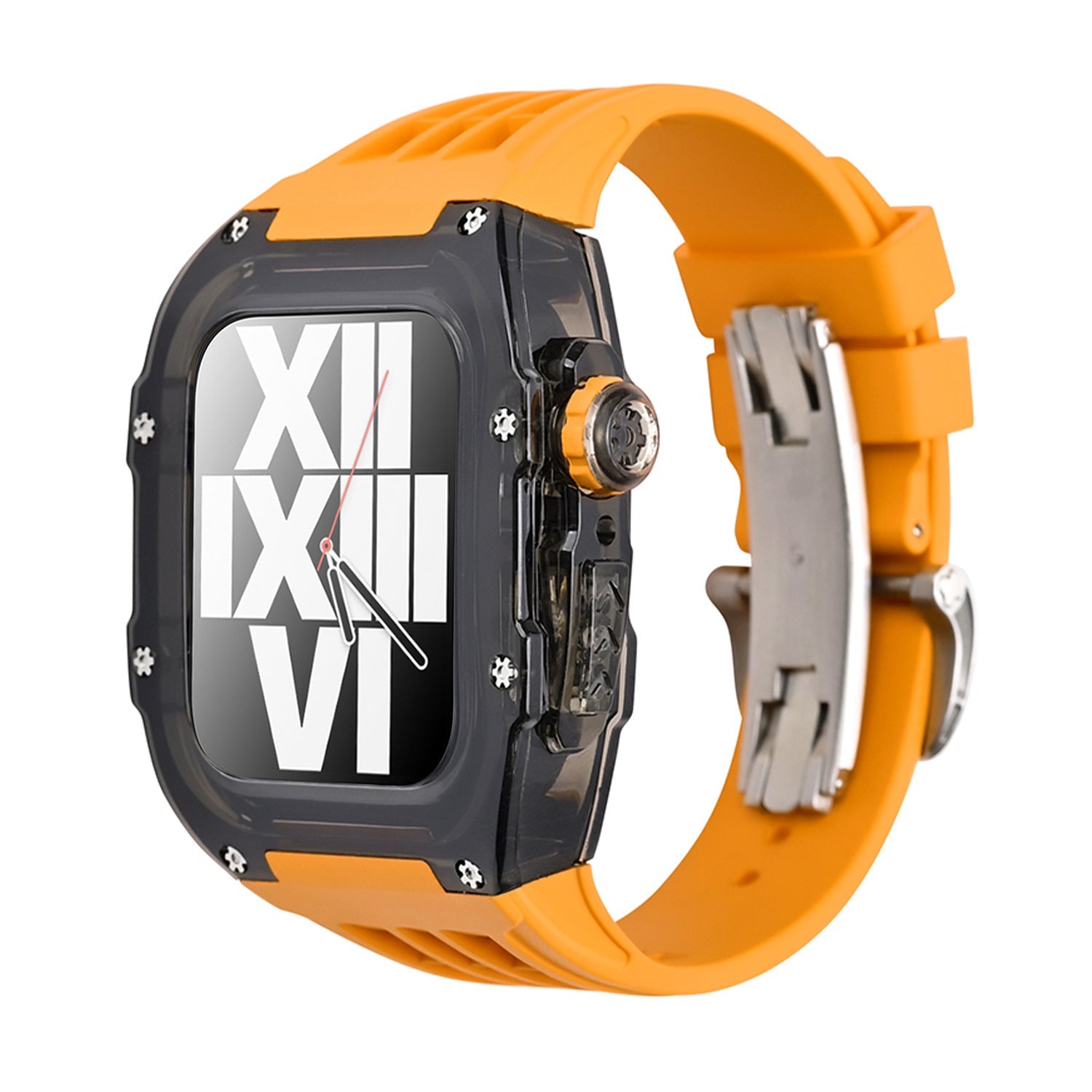 Protective Apple Watch Case Kit with Fluororubber Strap – RM V30 Glacier