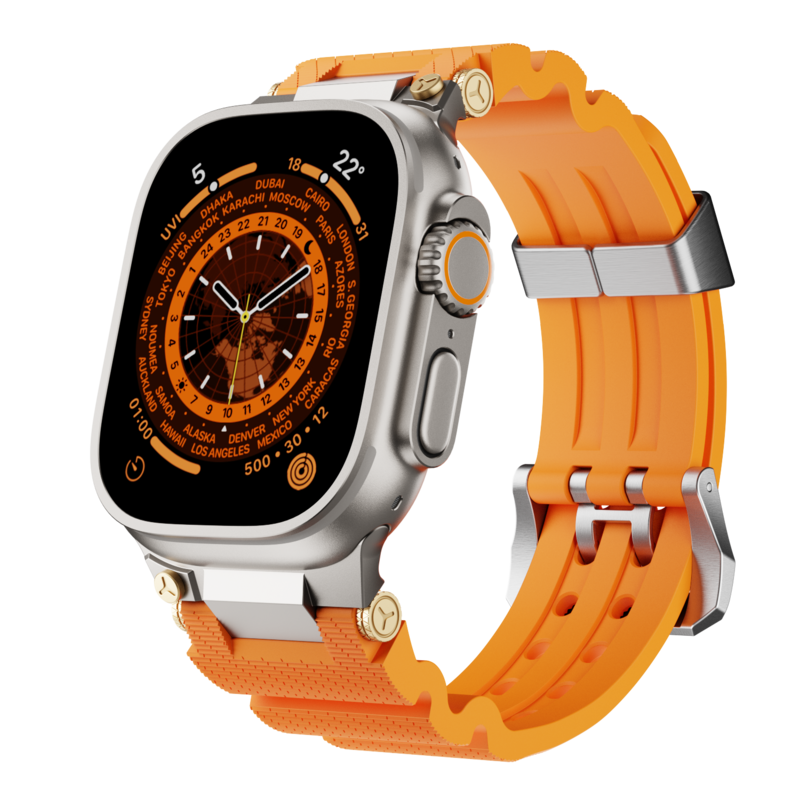 Dive Silicone Band for Apple Watch – Waterproof, Breathable Sport Strap