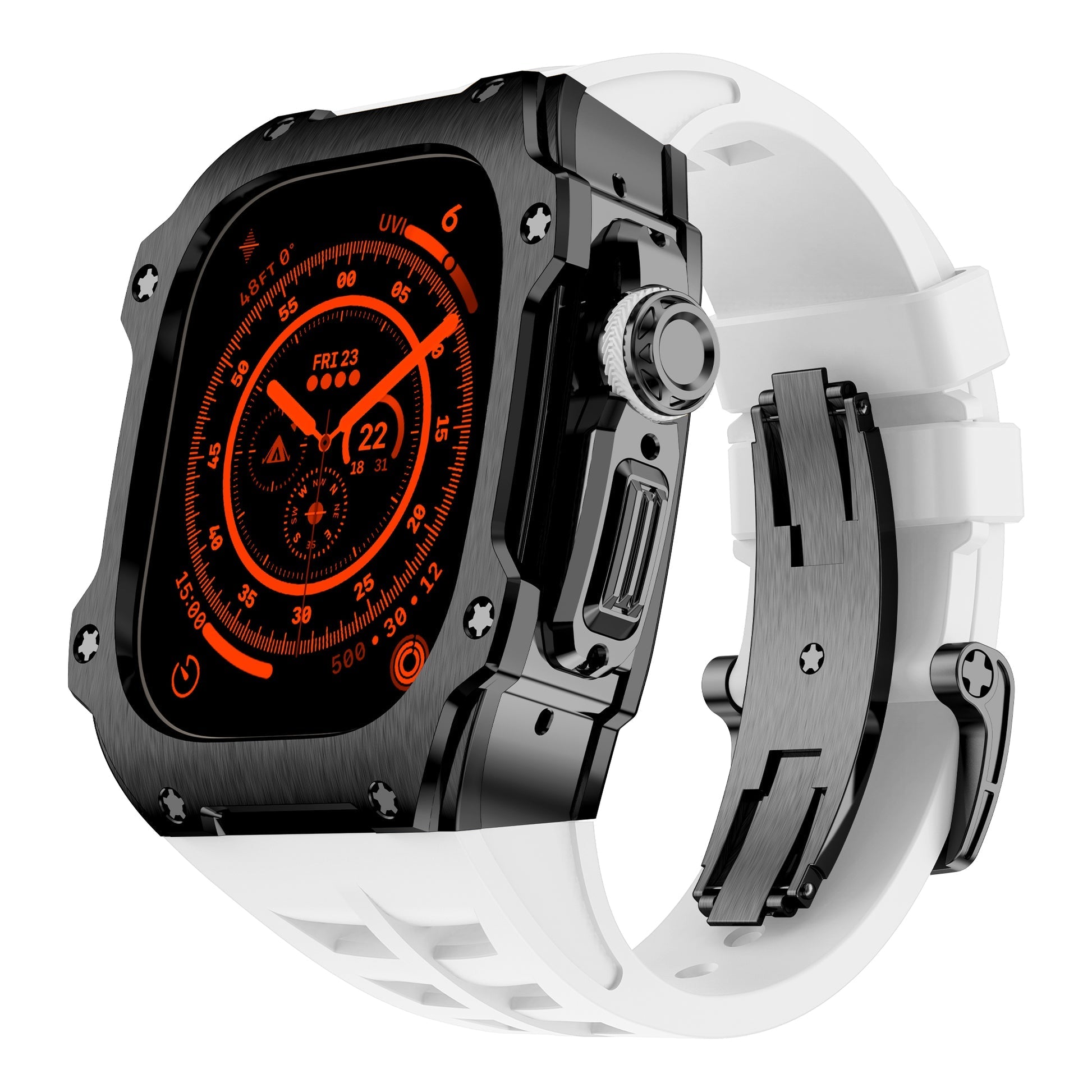Apple Watch Ultra Black Stainless Steel Case – RM7015 Dark Vanguard