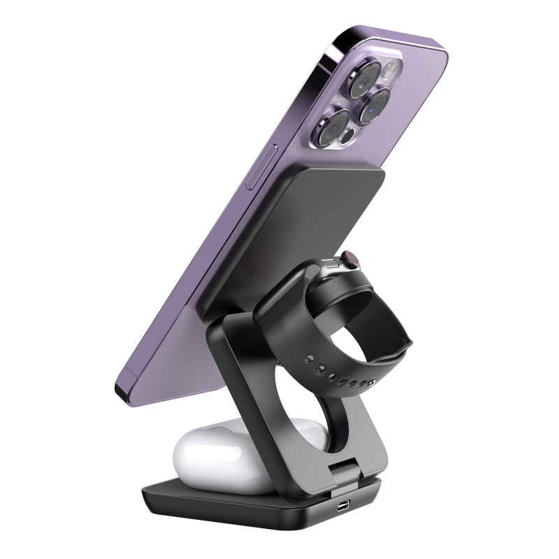 3 in 1 Foldable Charger for iPhone, Apple Watch and AirPods