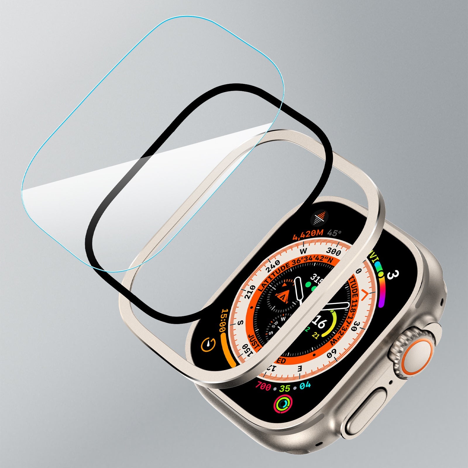 Titanium Screen Protector for Apple Watch Ultra – Full Coverage Protection