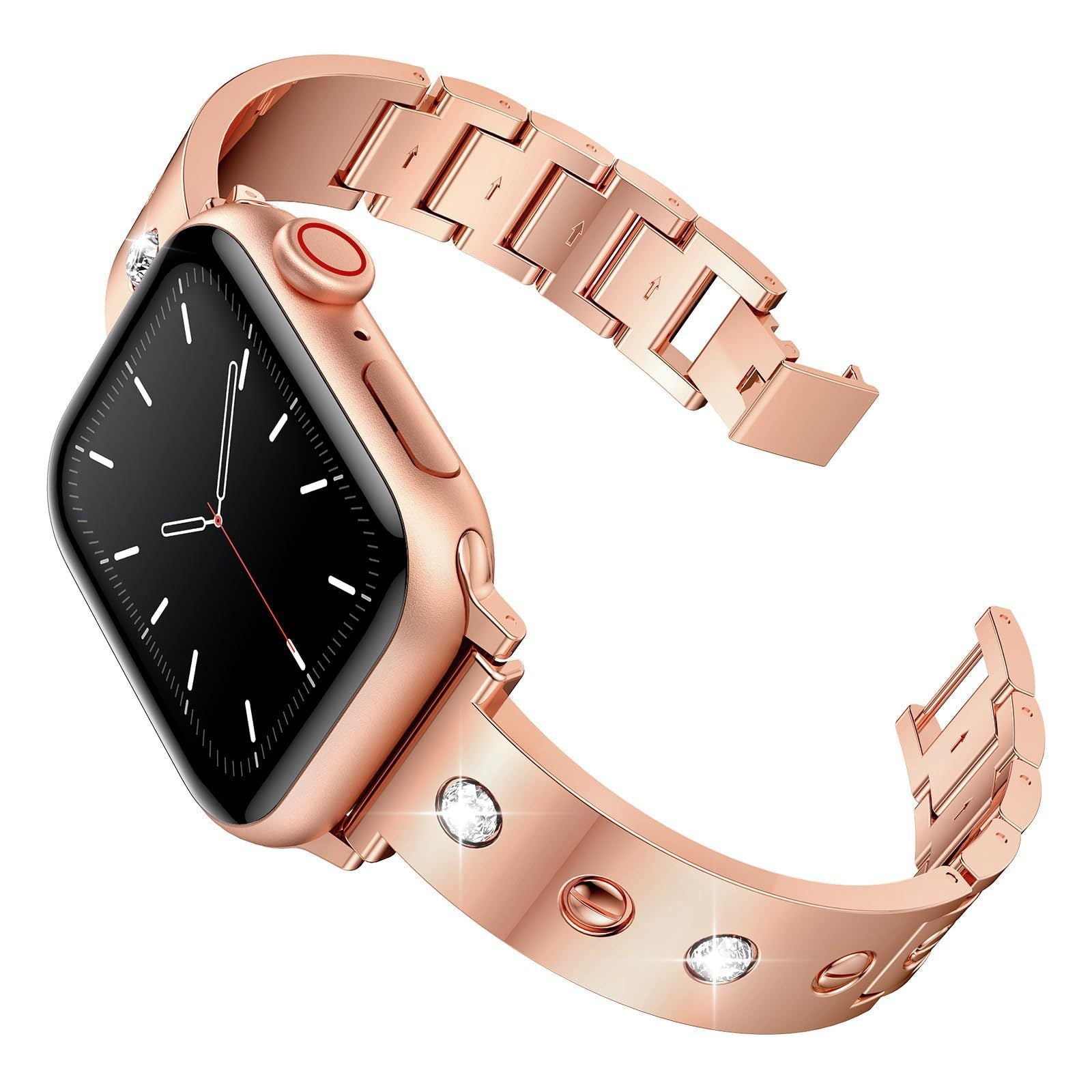 Apple Watch Diamond Bracelet – Luxury Metal Edition