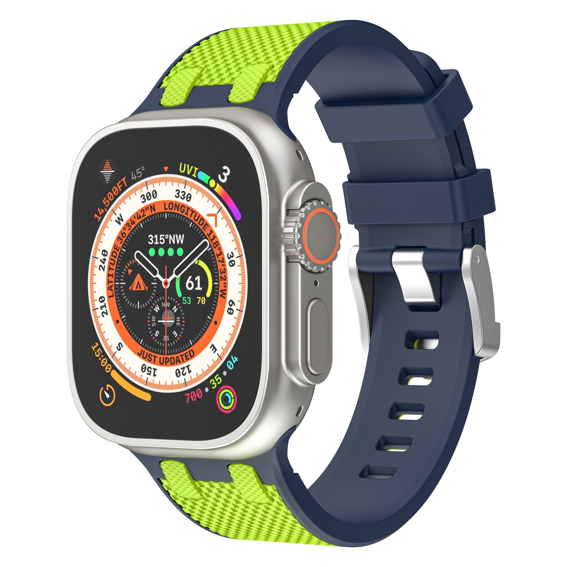 Bicolor Sport Silicone Apple Watch Band – Comfortable Fit