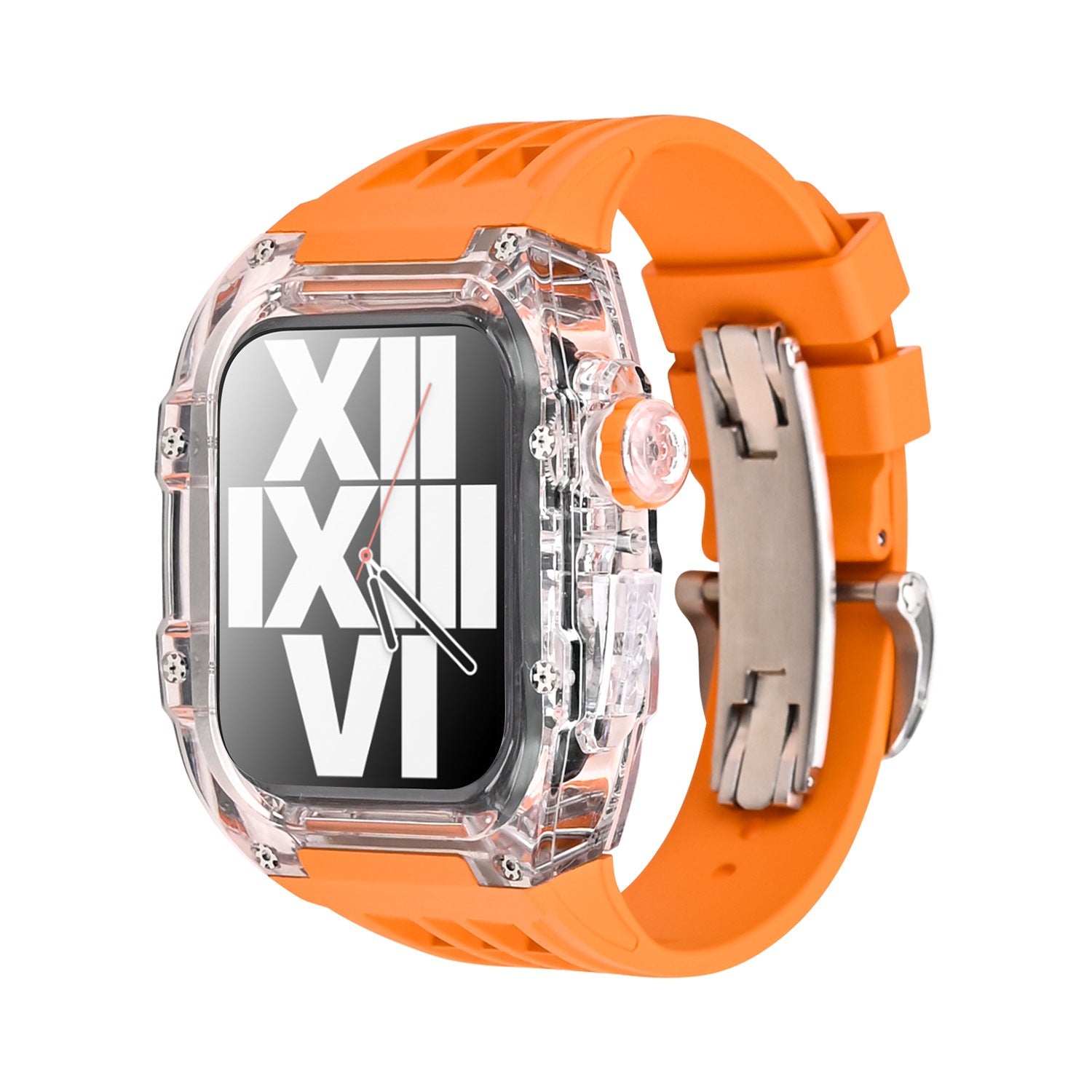 Transparent Case and Fluororubber Band Kit for Apple Watch – RM V30