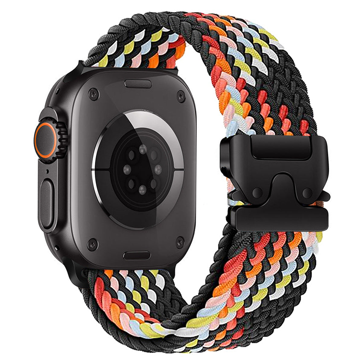 Braided Nylon Apple Watch Band with Parachute Buckle