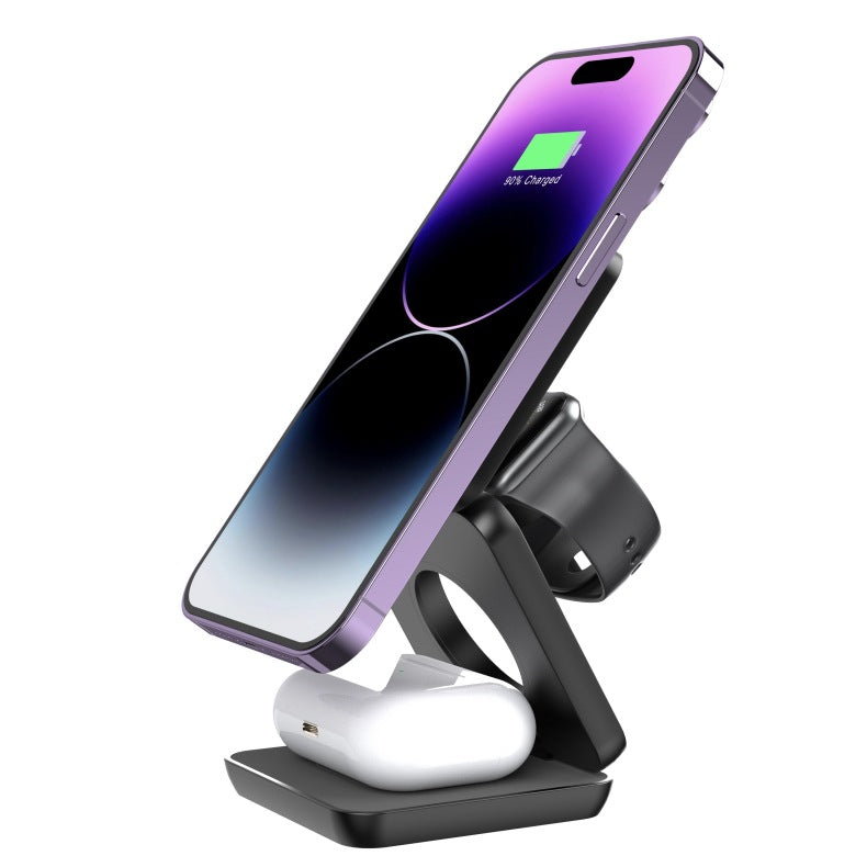 3 in 1 Foldable Charger for iPhone, Apple Watch and AirPods