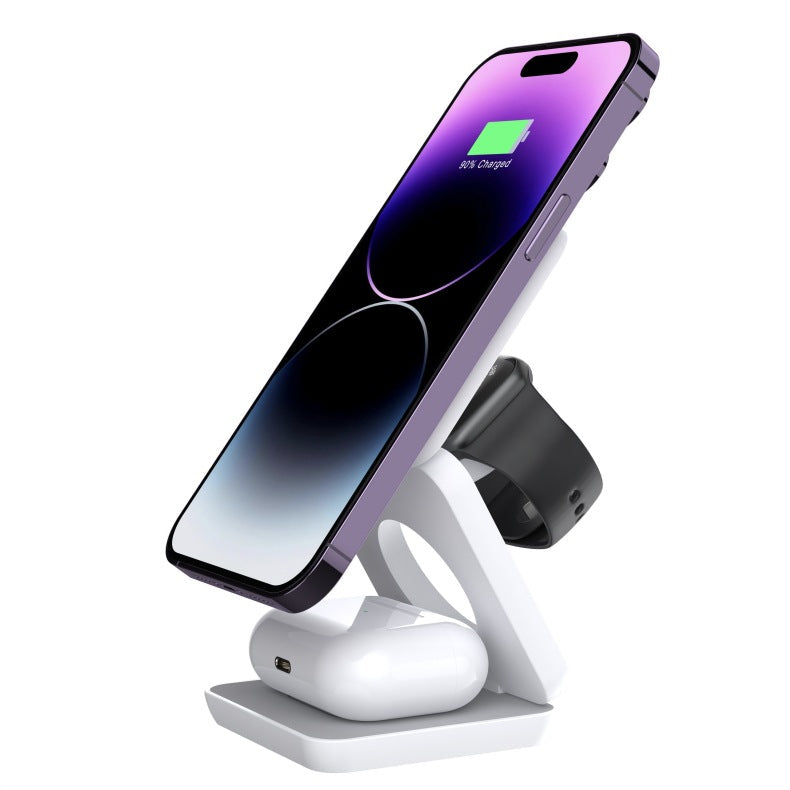 3 in 1 Foldable Charger for iPhone, Apple Watch and AirPods