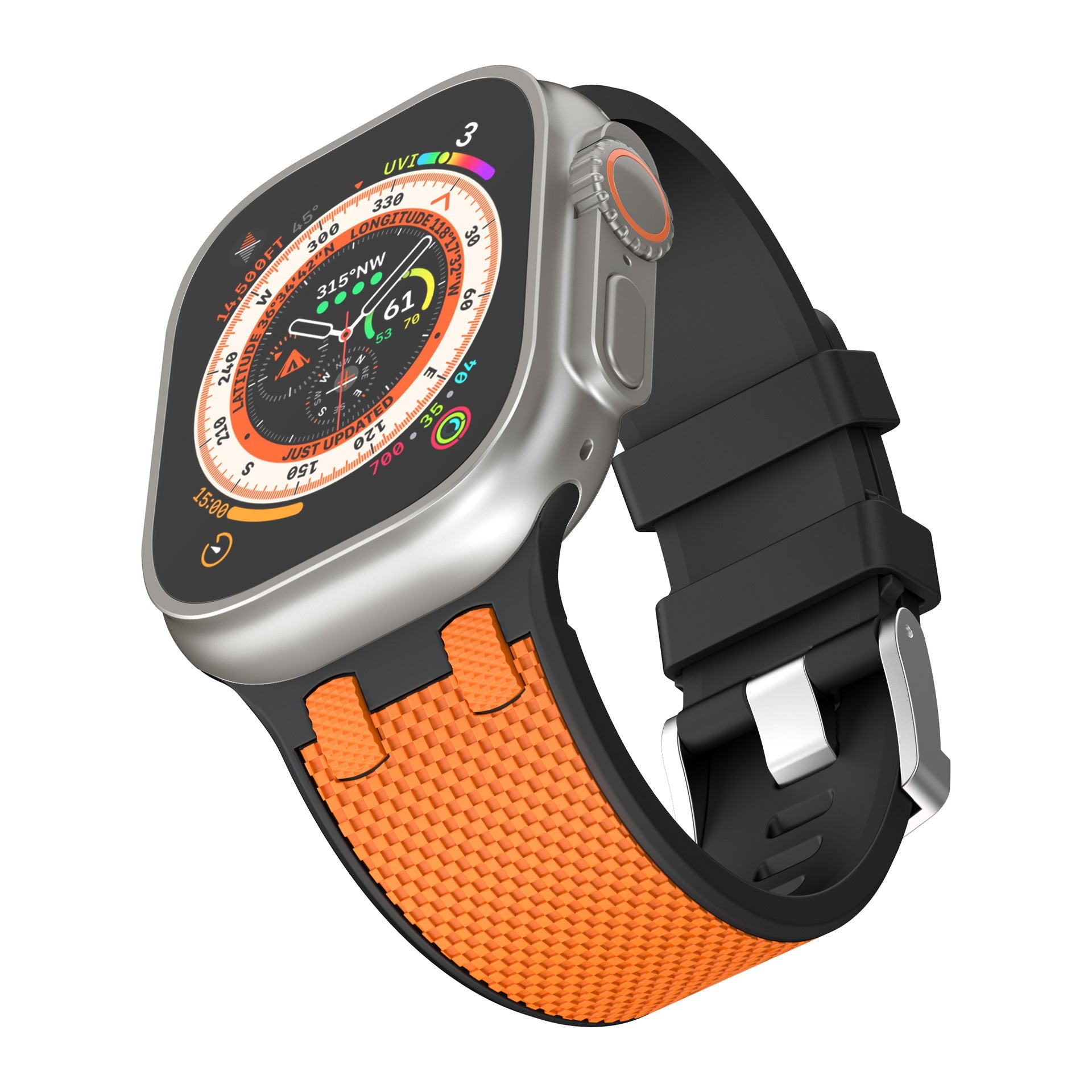 Bicolor Sport Silicone Apple Watch Band – Comfortable Fit