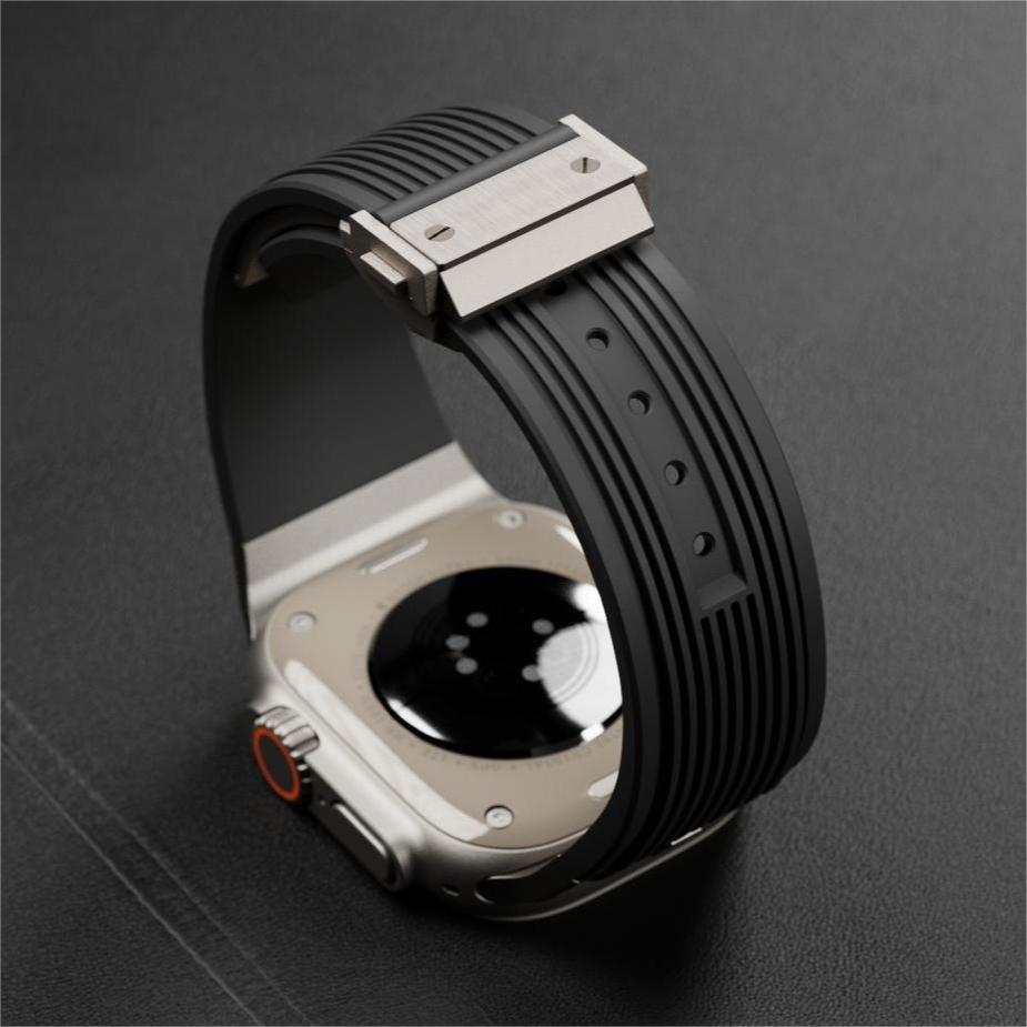 Executive Silicone Apple Watch Band – Premium Design