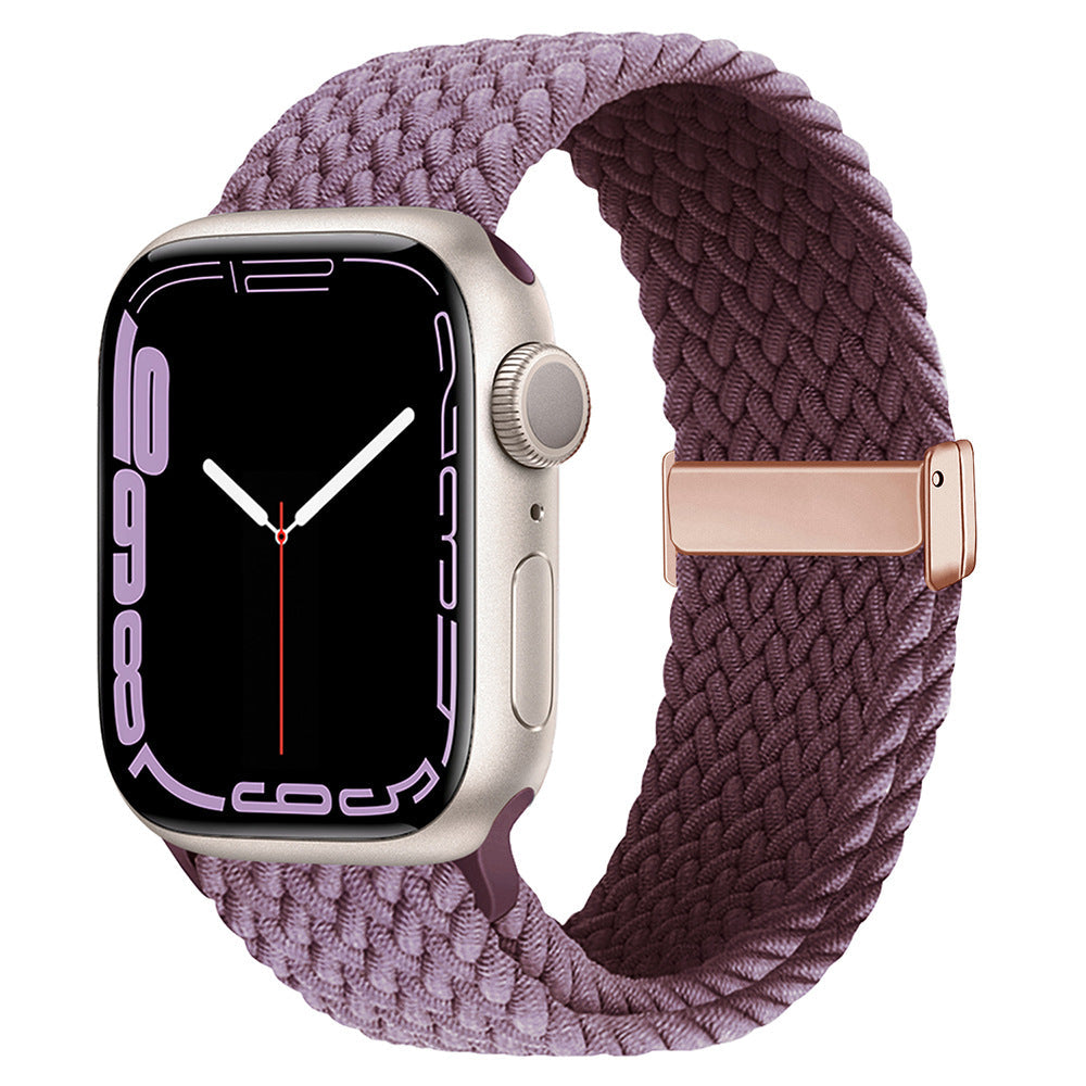 Apple Watch Braided Nylon Loop Band with Magnetic Clasp