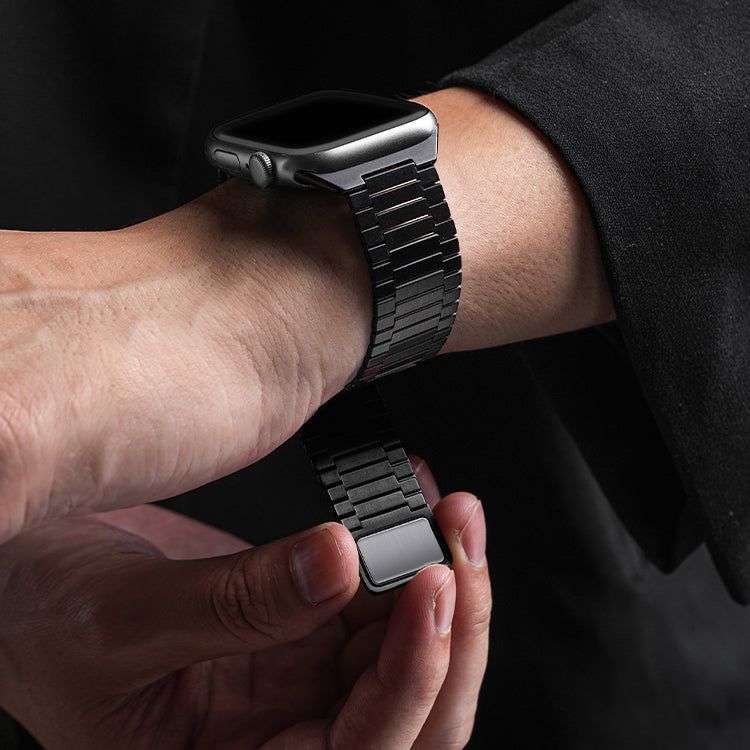 Apple Watch Stainless Steel Band – Bamboo Link Edition