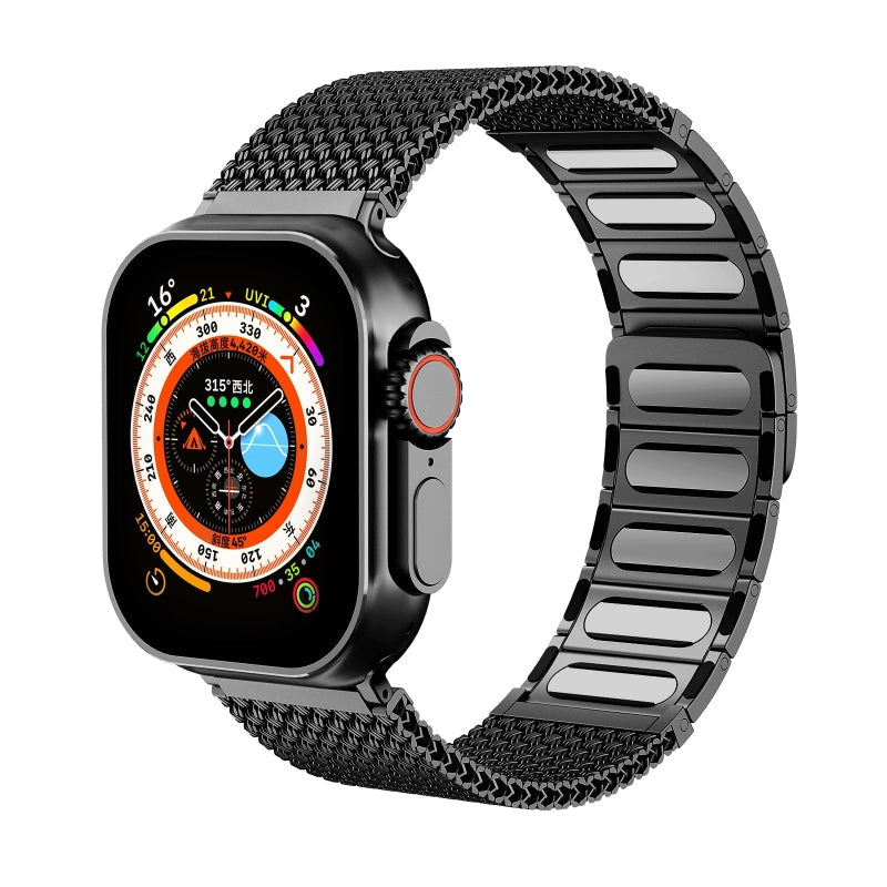 Men’s Magnetic Braided Steel Band for Apple Watch