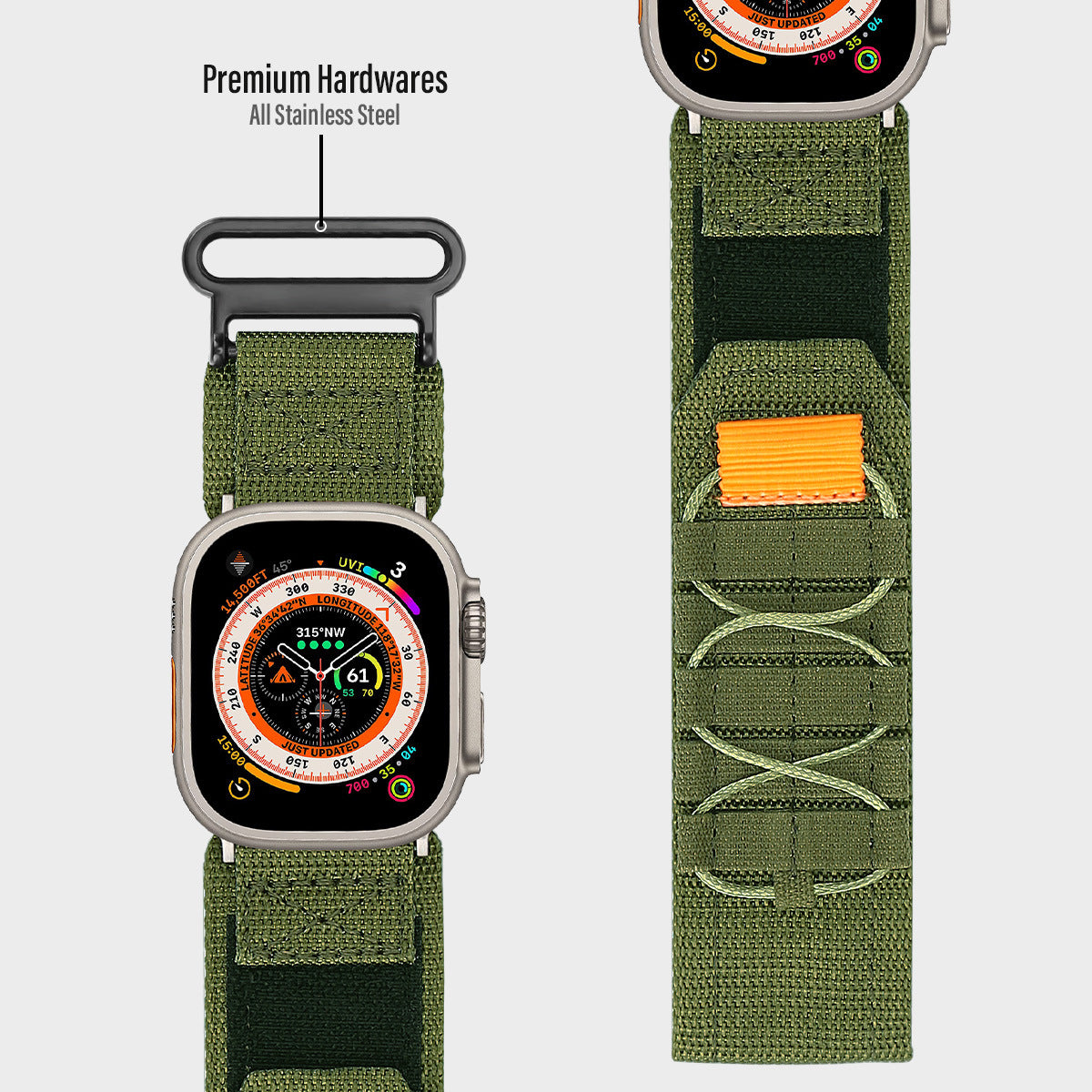 Rugged Nylon Sport Band for Apple Watch