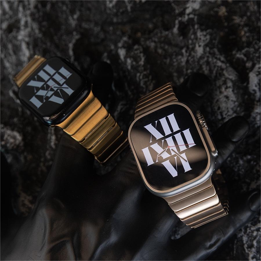Premium Men’s Apple Watch Stainless Steel Band – Elegant Butterfly Buckle