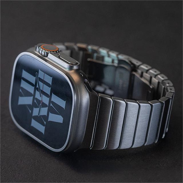 Premium Men’s Apple Watch Stainless Steel Band – Elegant Butterfly Buckle