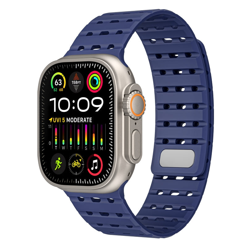 Premium Apple Watch Silicone Strap – Magnetic Closure and Secure Design