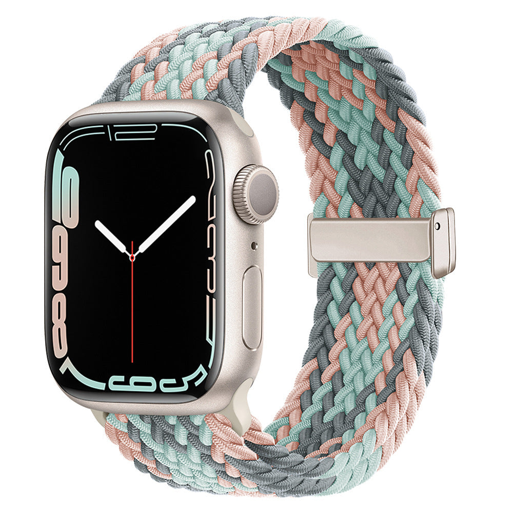 Apple Watch Braided Nylon Loop Band with Magnetic Clasp