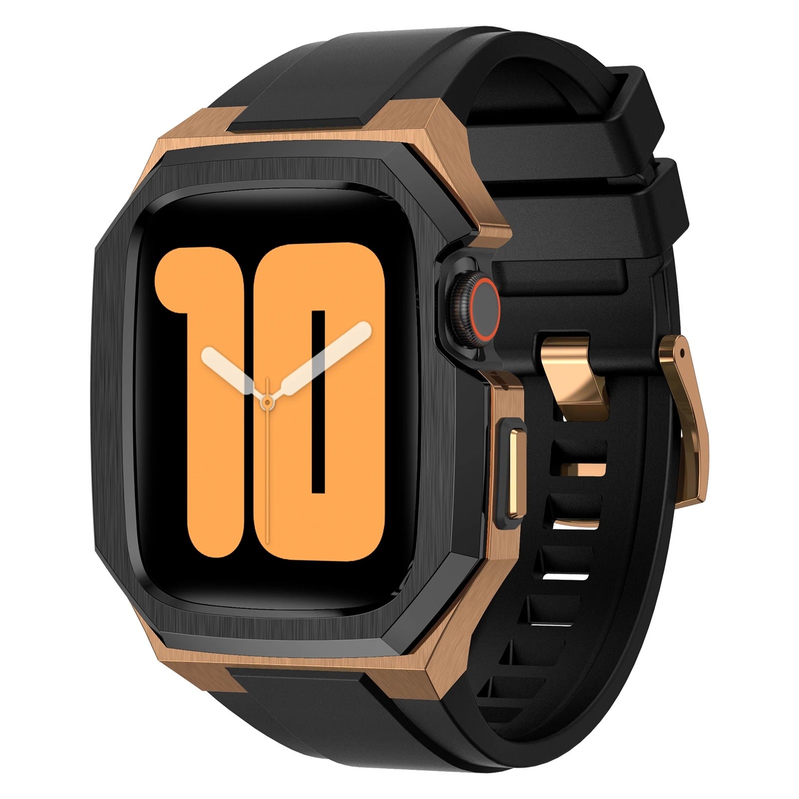 Stainless Steel Case with Rubber Band for Apple Watch