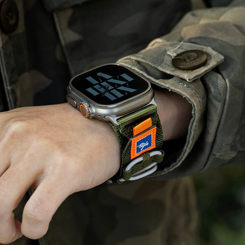 Apple Watch Nylon Woven Band – Designer Outdoor Edition
