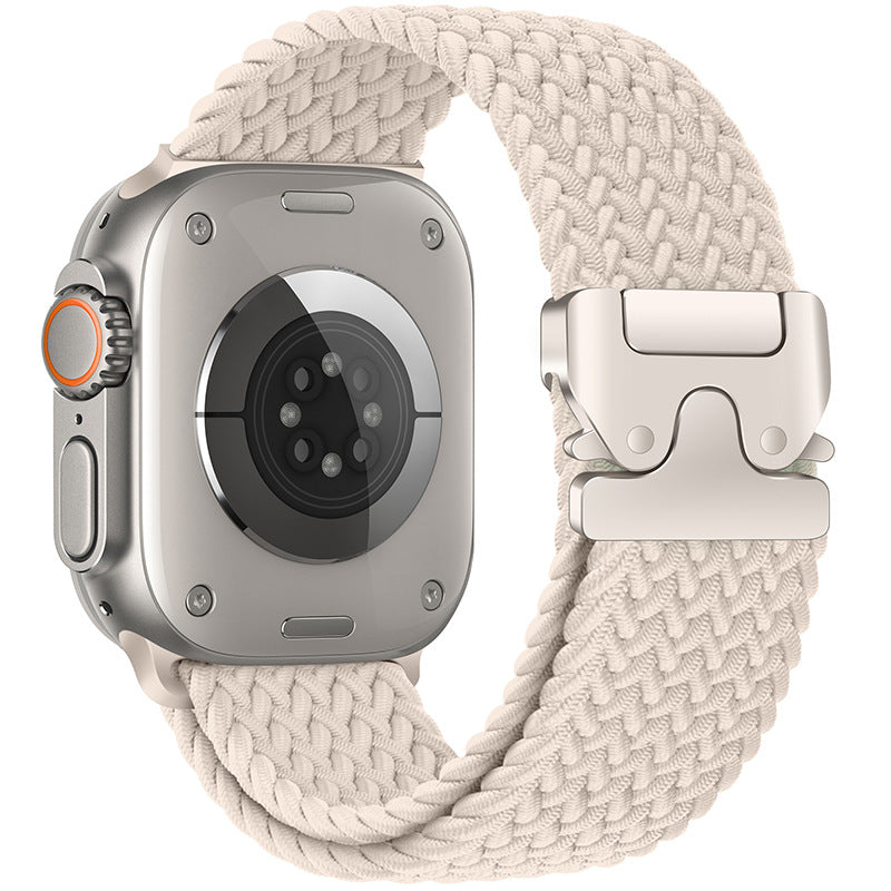 Braided Nylon Apple Watch Band with Parachute Buckle
