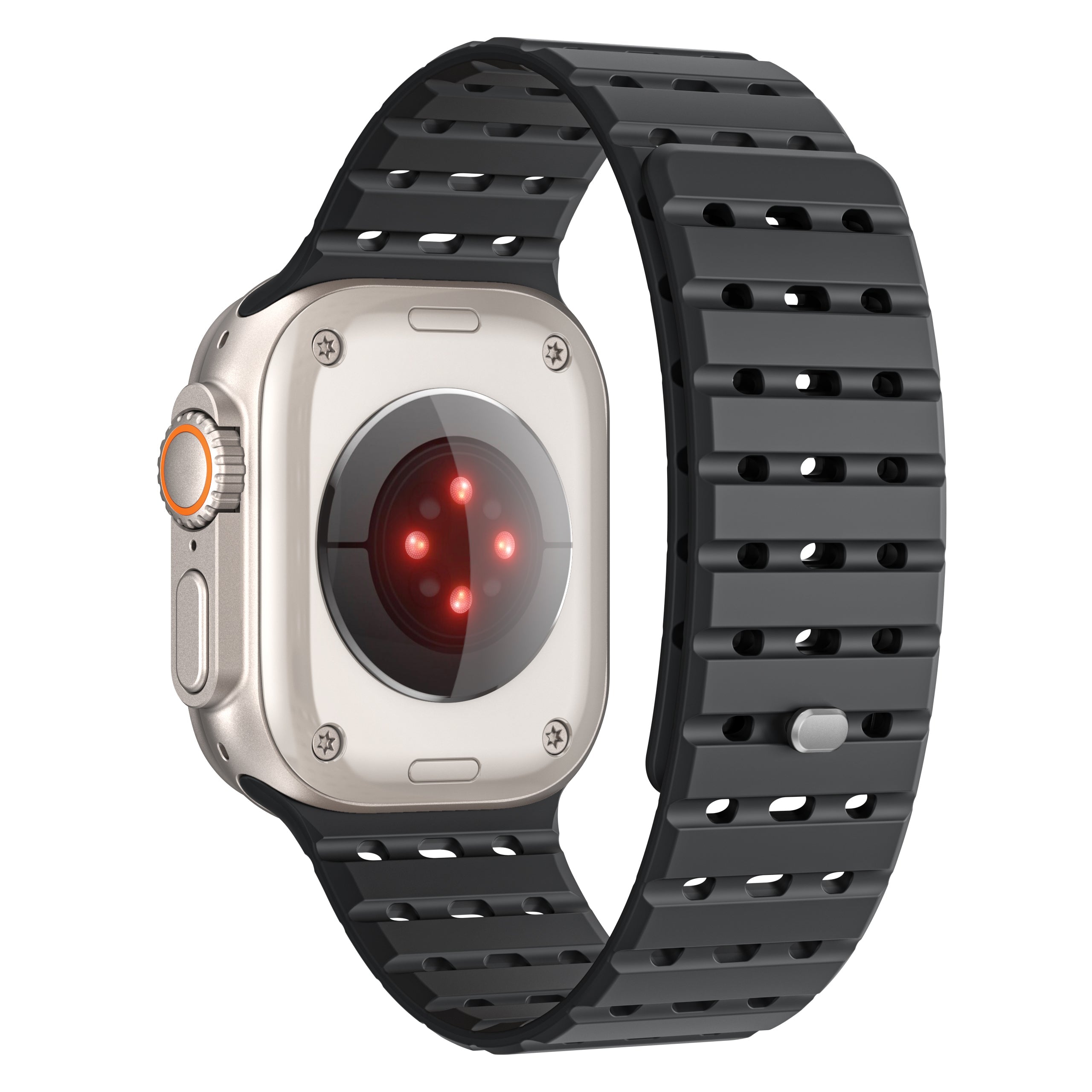 Premium Apple Watch Silicone Strap – Magnetic Closure and Secure Design