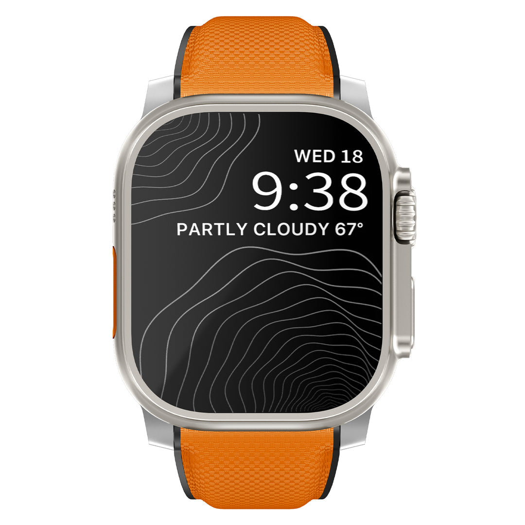 Premium Sport-Executive Fluororubber Strap for Apple Watch