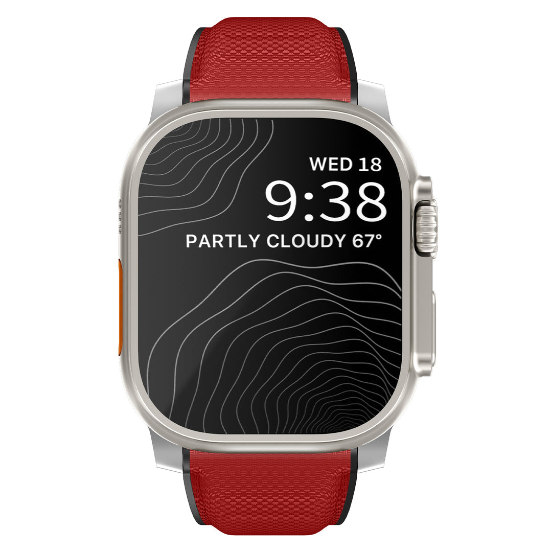 Premium Sport-Executive Fluororubber Strap for Apple Watch