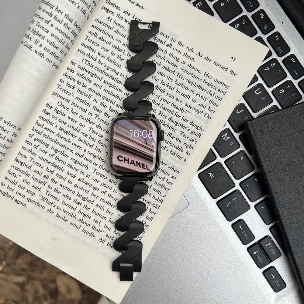 Women’s Stainless Steel Mobius Bracelet for Apple Watch