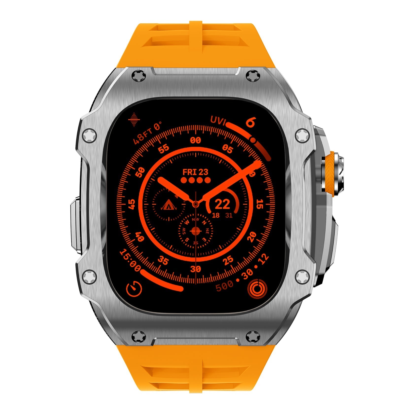 Apple Watch Ultra Stainless Steel Case – RM7015 Silver Vanguard