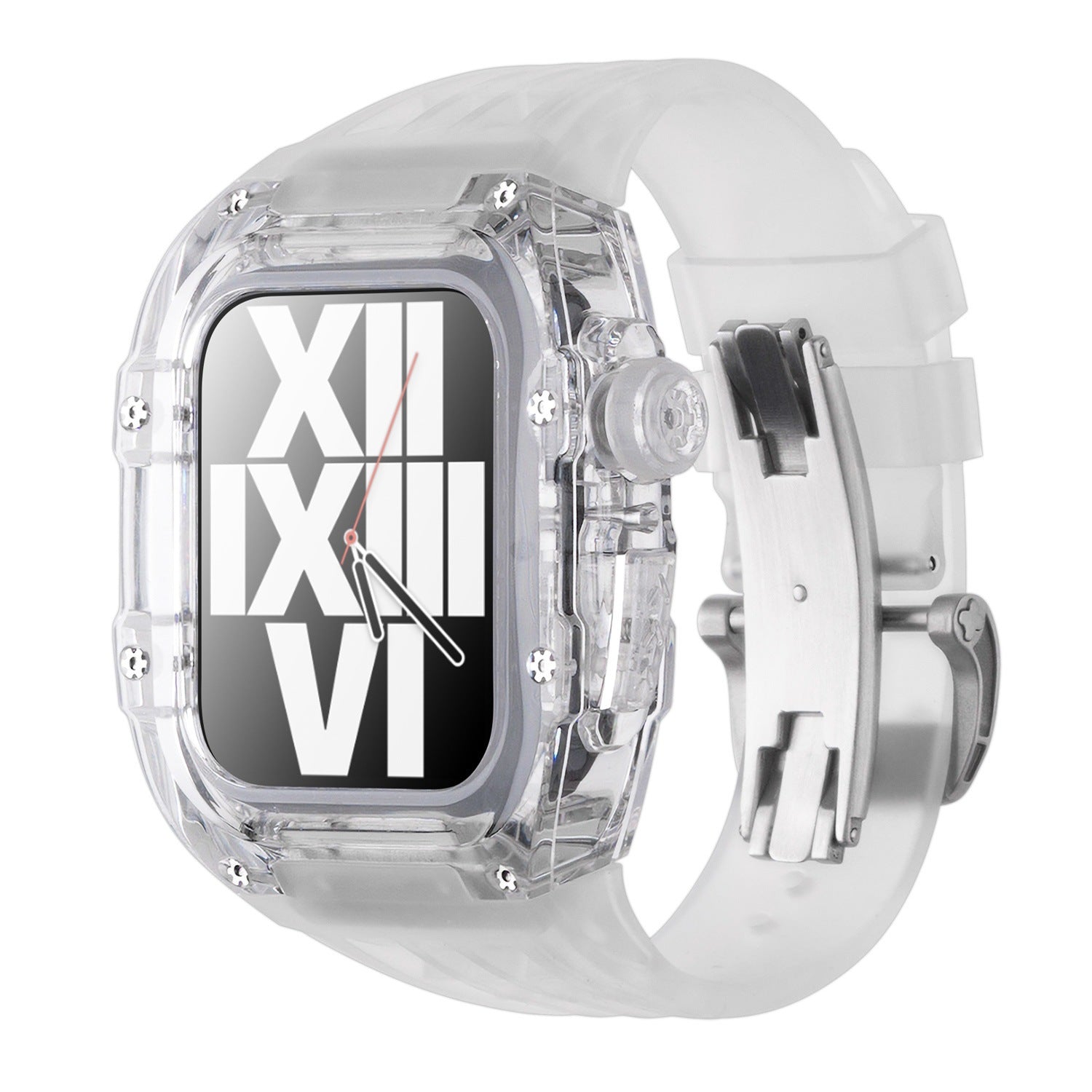 Transparent Case and Fluororubber Band Kit for Apple Watch – RM V30