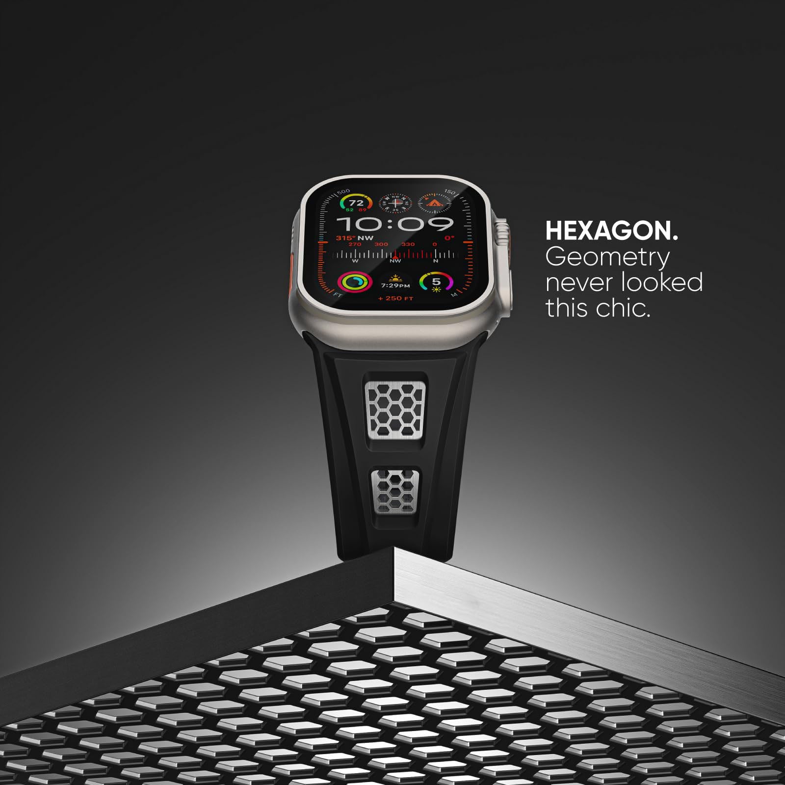 Rugged Sport Silicone Apple Watch Band