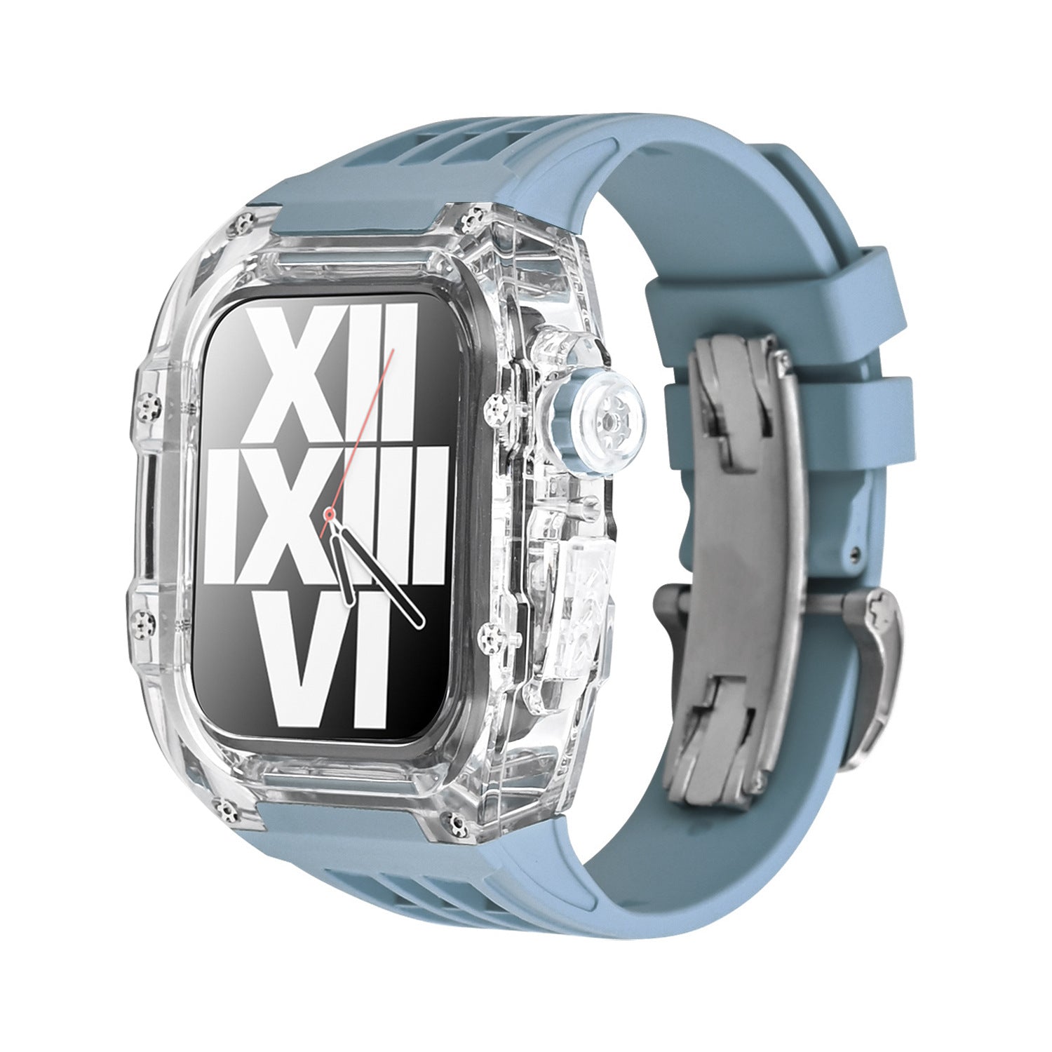 Transparent Case and Fluororubber Band Kit for Apple Watch – RM V30