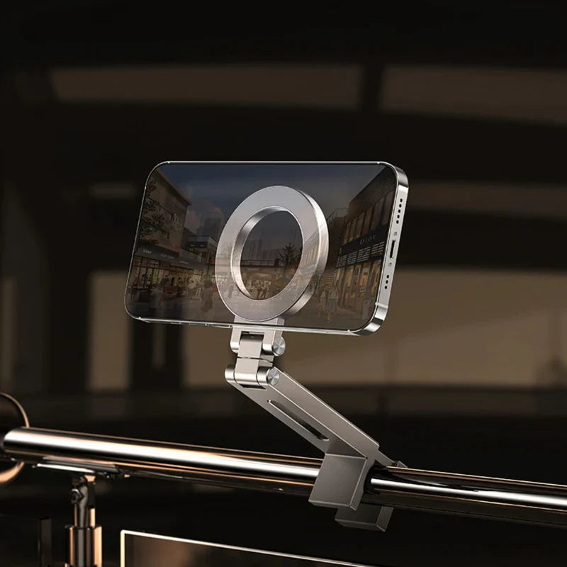 Portable Magnetic Phone Stand – Aluminium Build with MagSafe Support