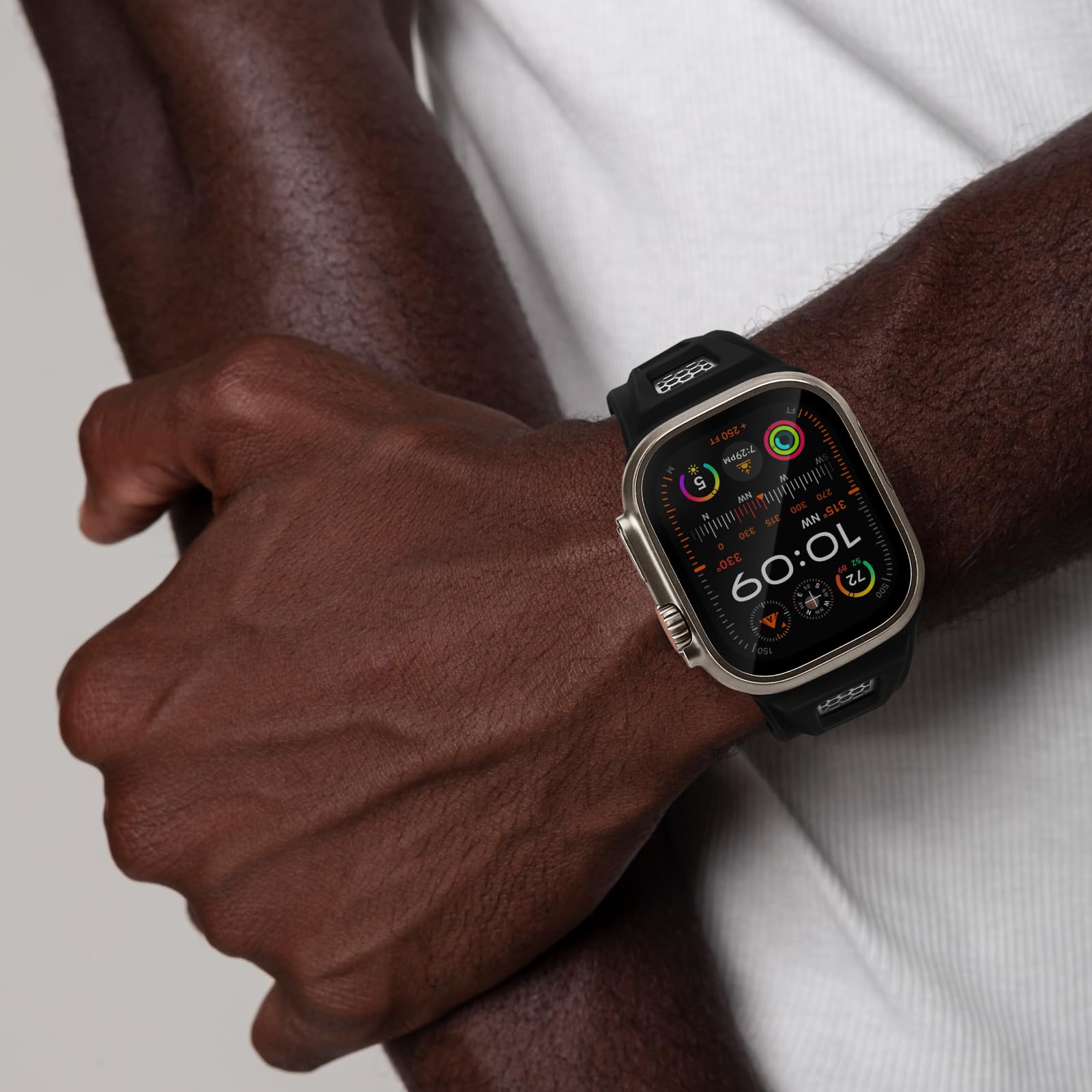 Rugged Sport Silicone Apple Watch Band
