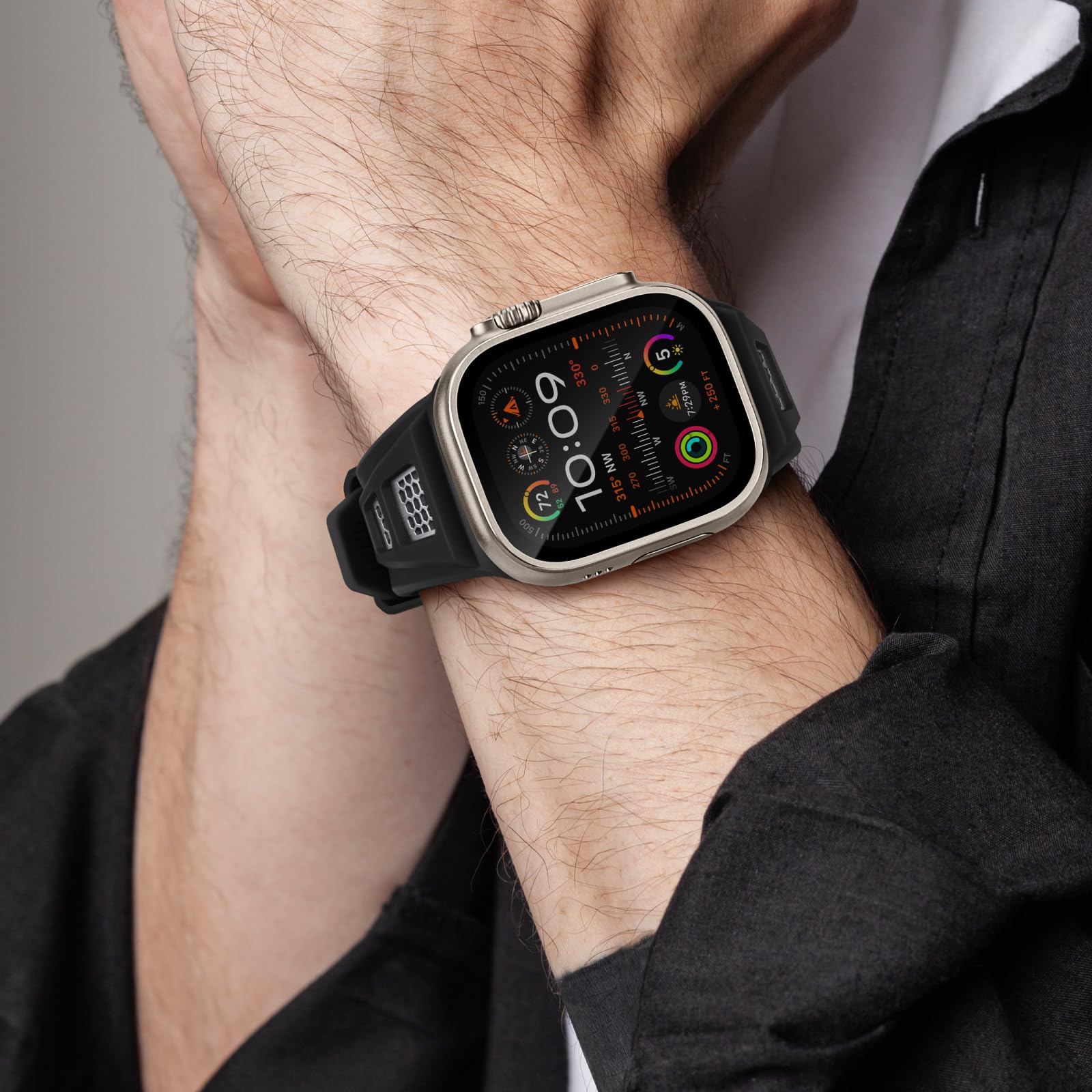 Rugged Sport Silicone Apple Watch Band