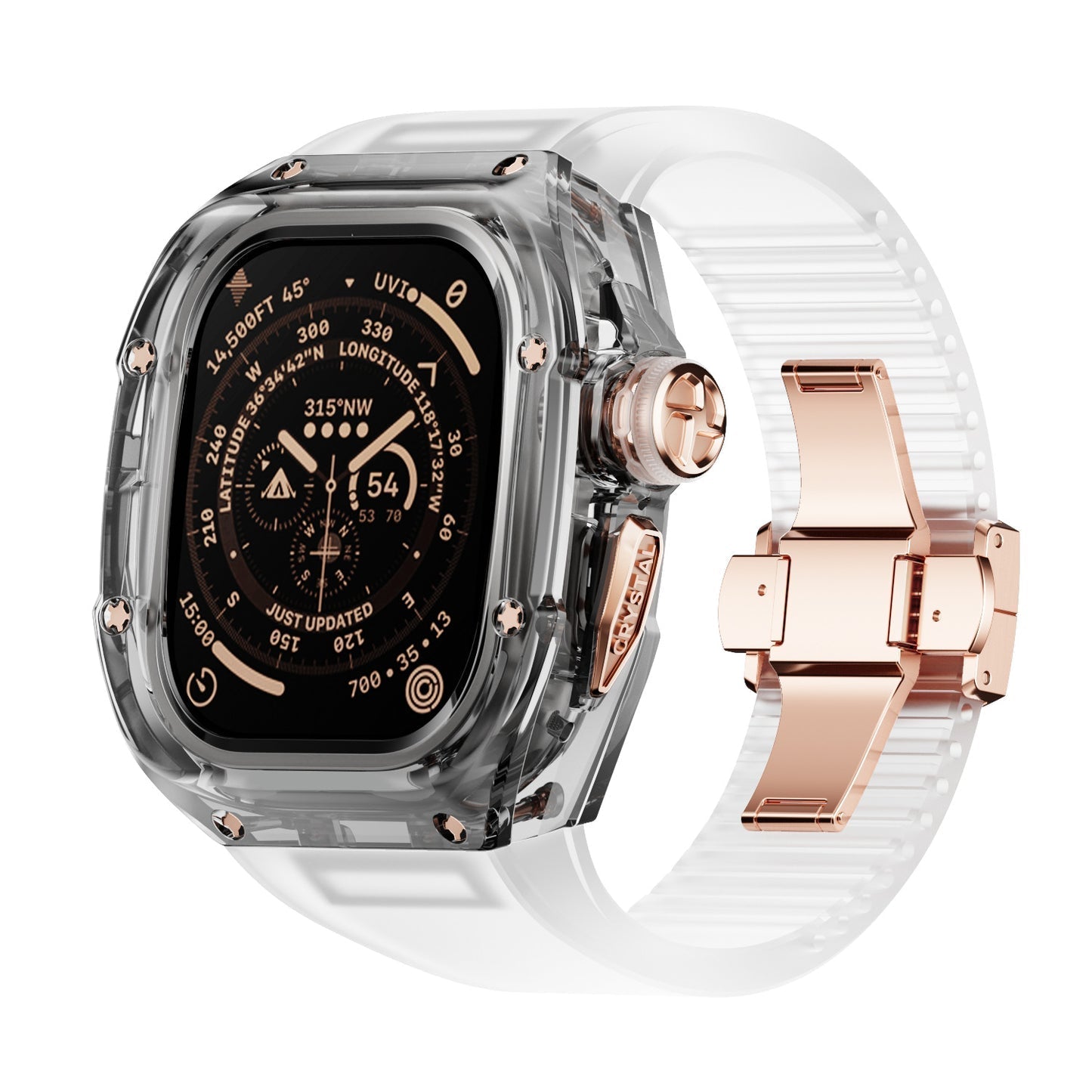 Men’s Apple Watch Crystal Band – Refined Finish and Luxury Appeal