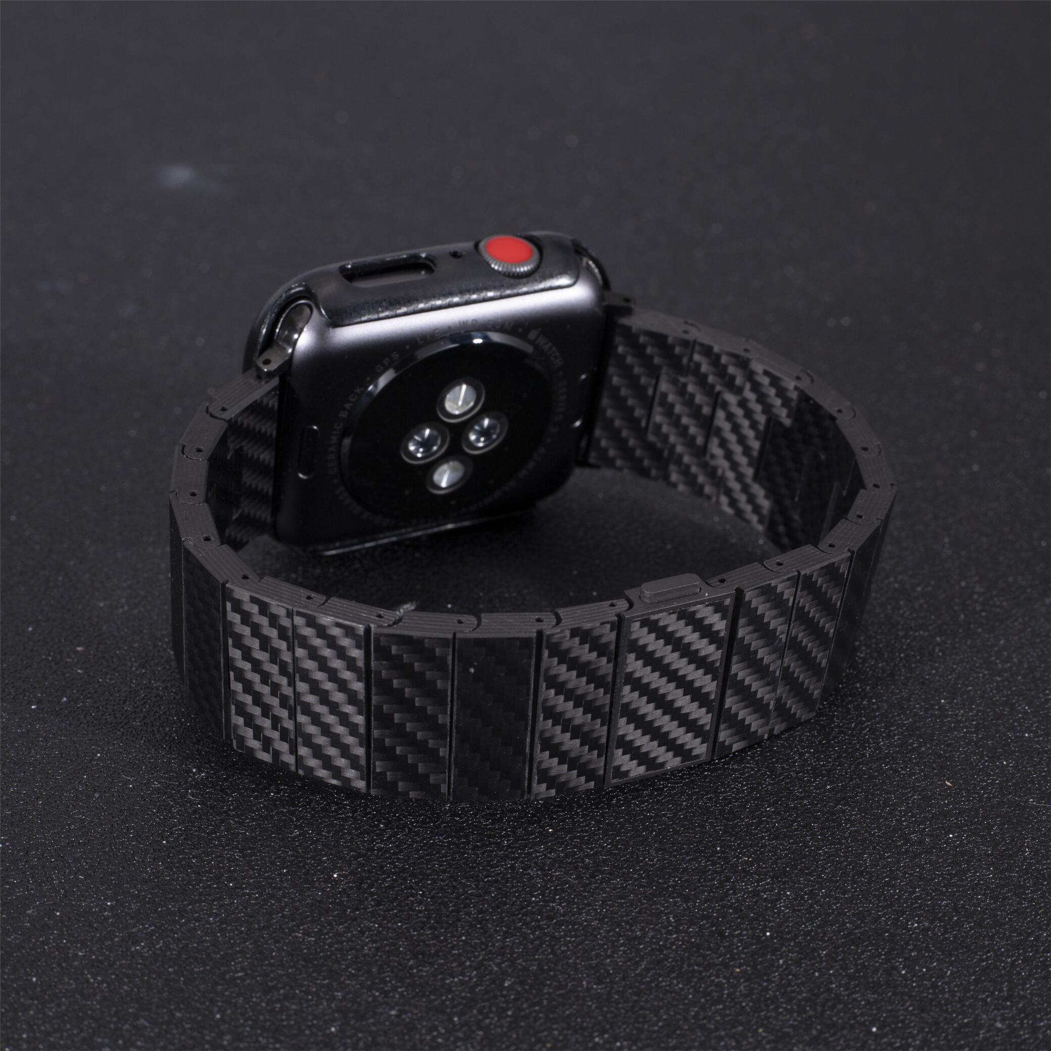 Premium Carbon Fiber Apple Watch Strap for Men – Sporty and Refined Style