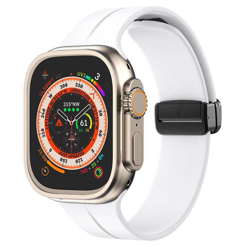 Minimalist Silicone Magnetic Band for Apple Watch