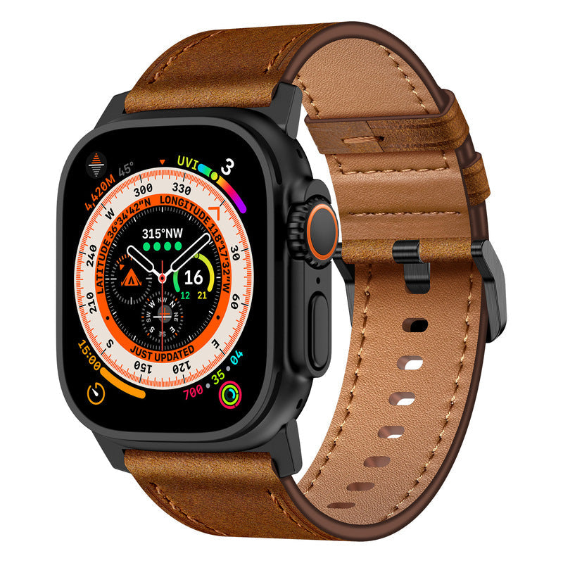 Luxury Leather Band for Apple Watch – Elegant & Refined Design