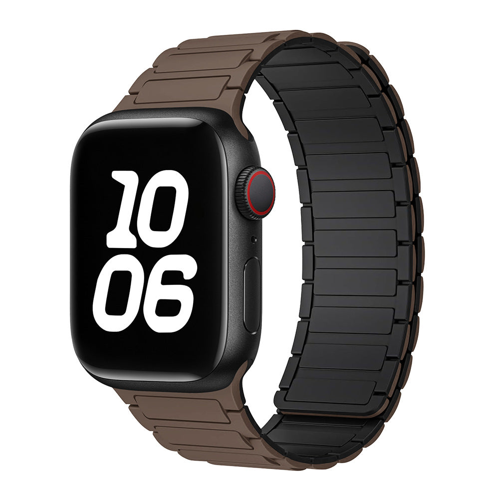Magnetic Loop Apple Watch Band – Adjustable Premium Silicone