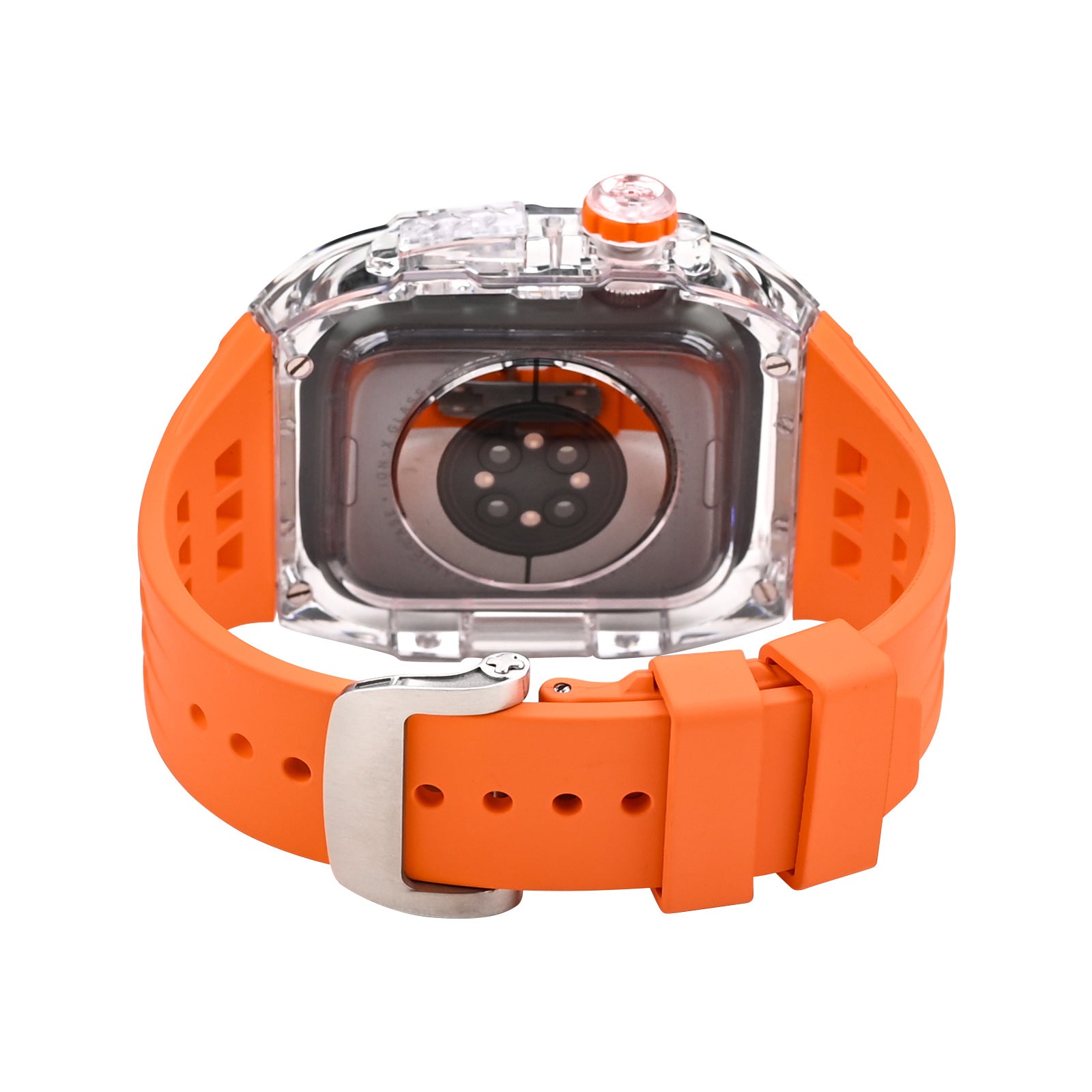 Transparent Case and Fluororubber Band Kit for Apple Watch – RM V30
