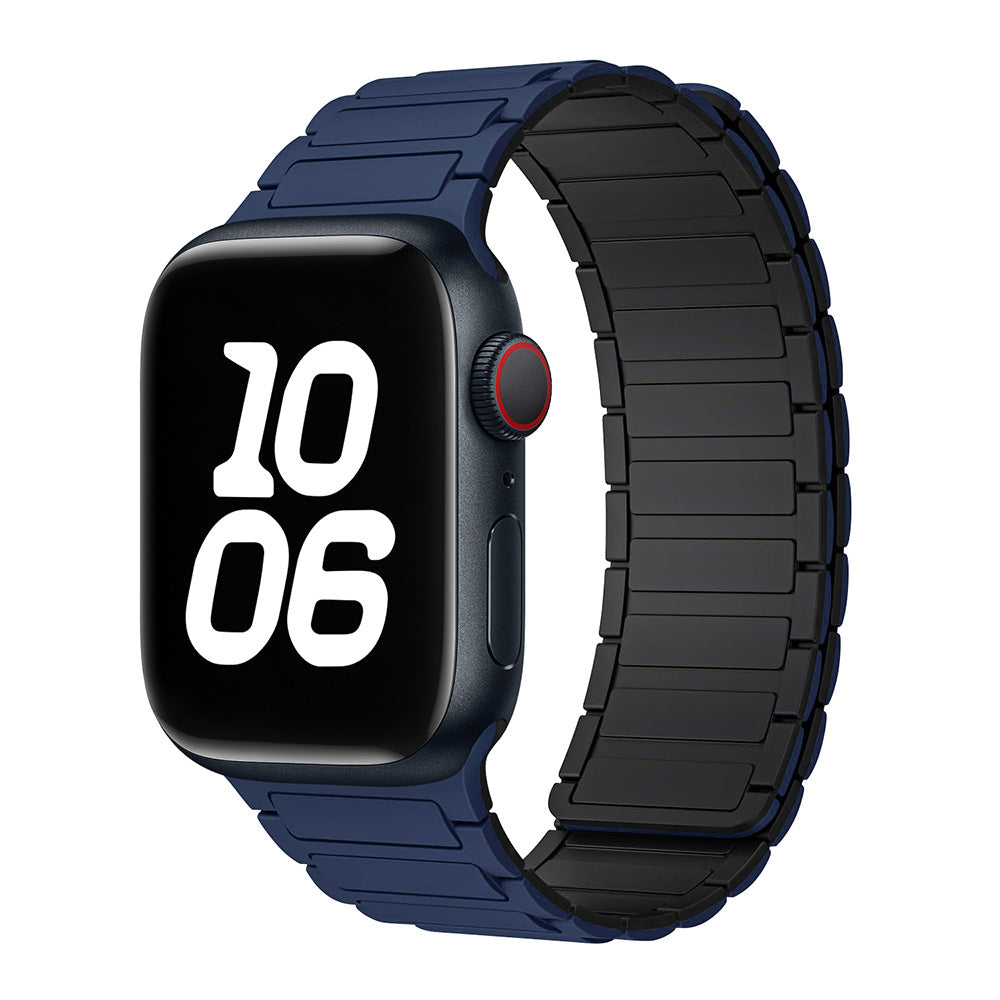 Magnetic Loop Apple Watch Band – Adjustable Premium Silicone