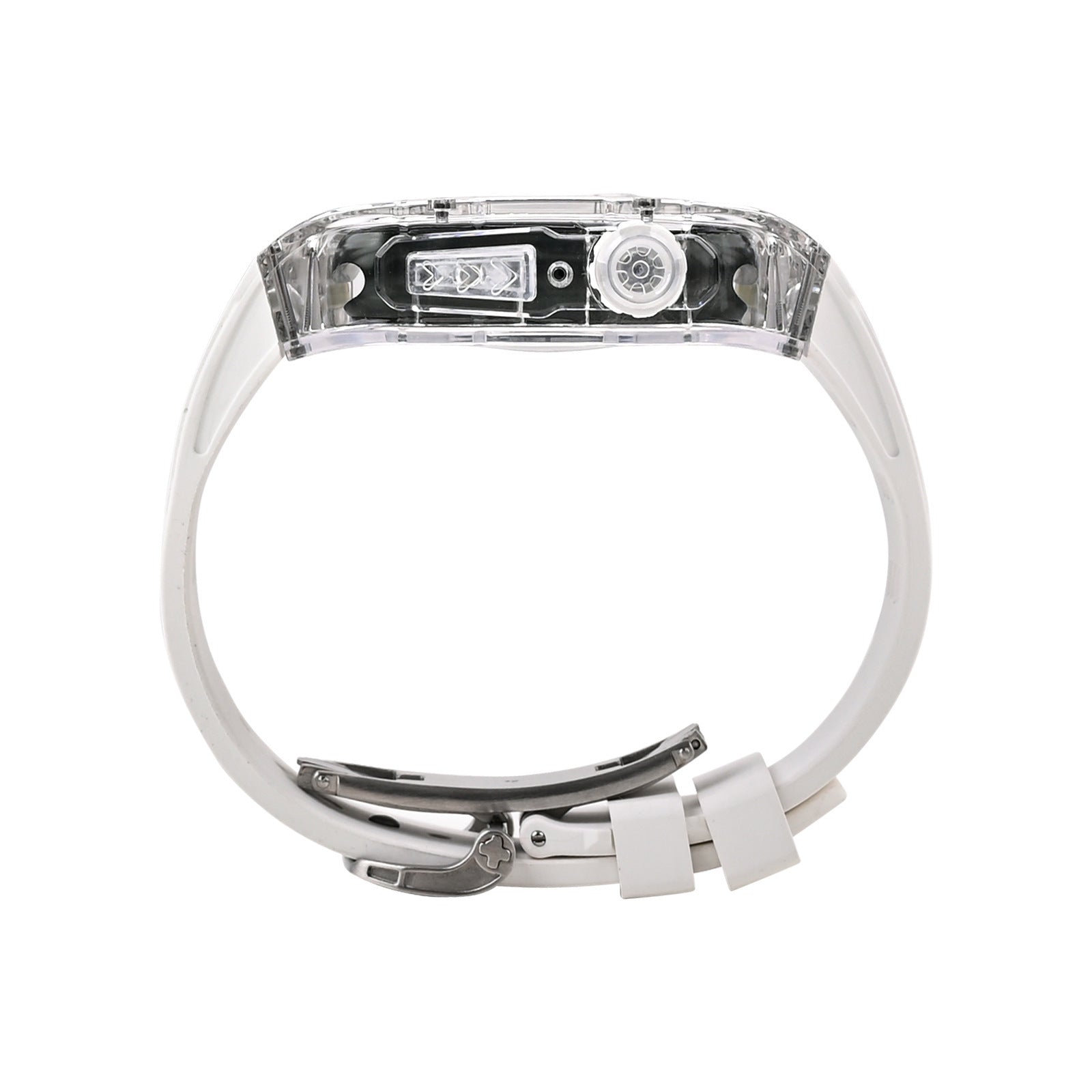 Transparent Case and Fluororubber Band Kit for Apple Watch – RM V30