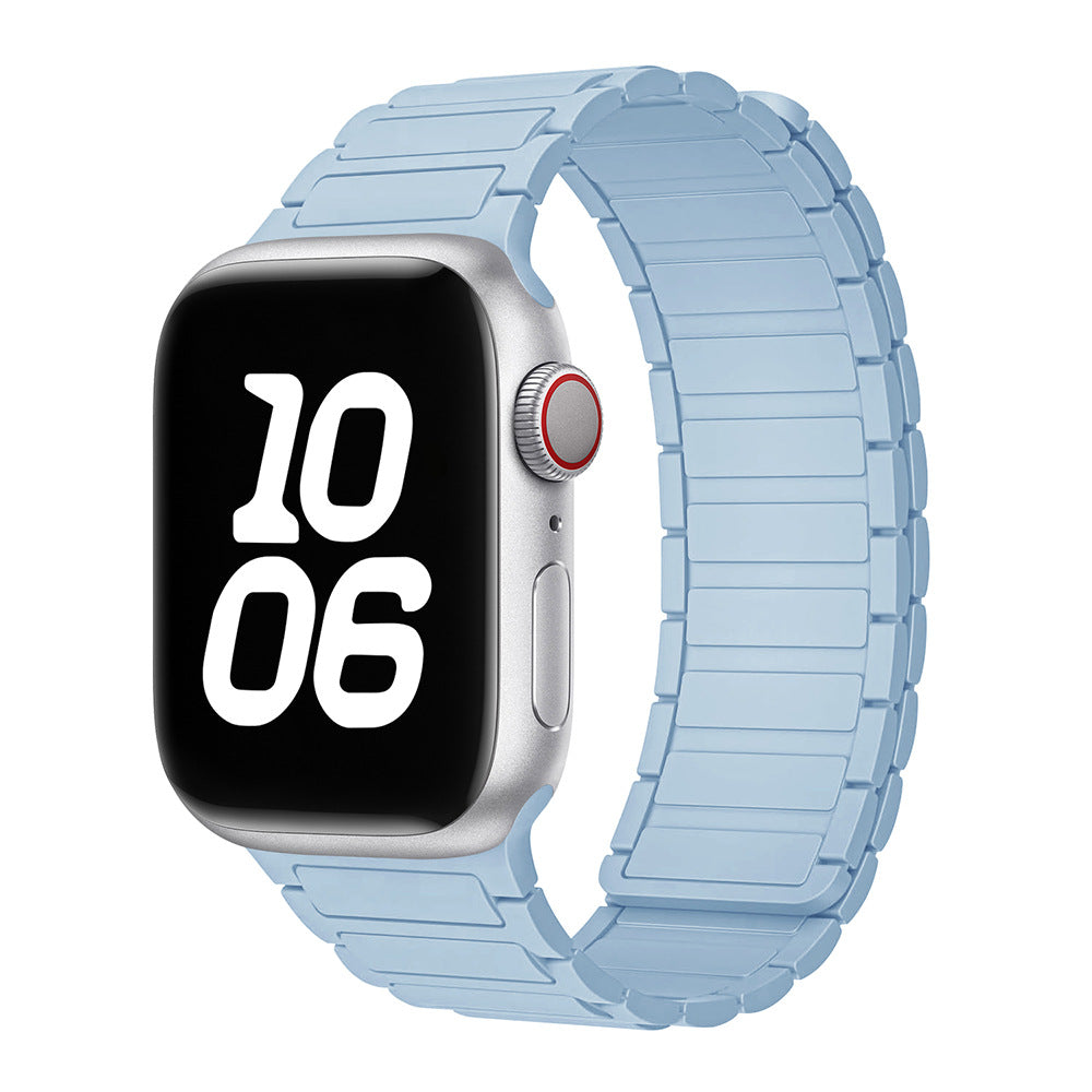 Magnetic Loop Apple Watch Band – Adjustable Premium Silicone
