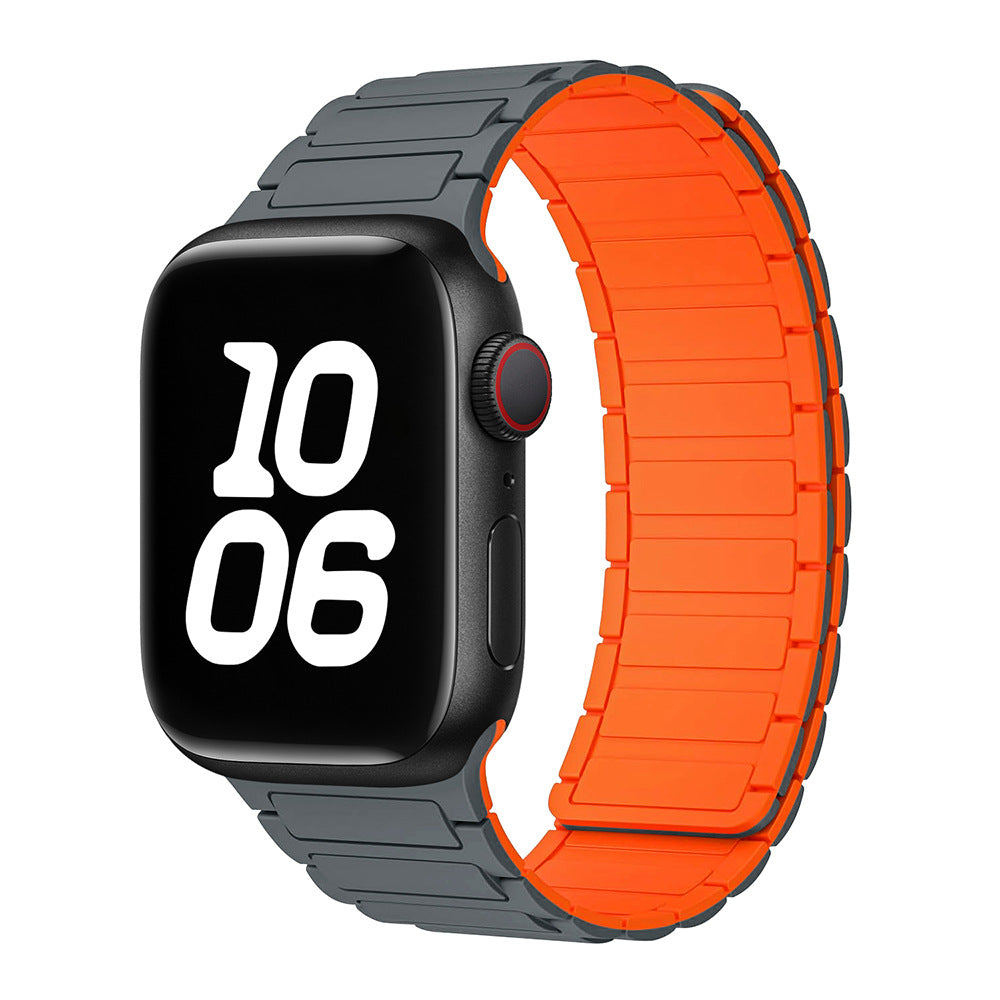 Magnetic Loop Apple Watch Band – Adjustable Premium Silicone