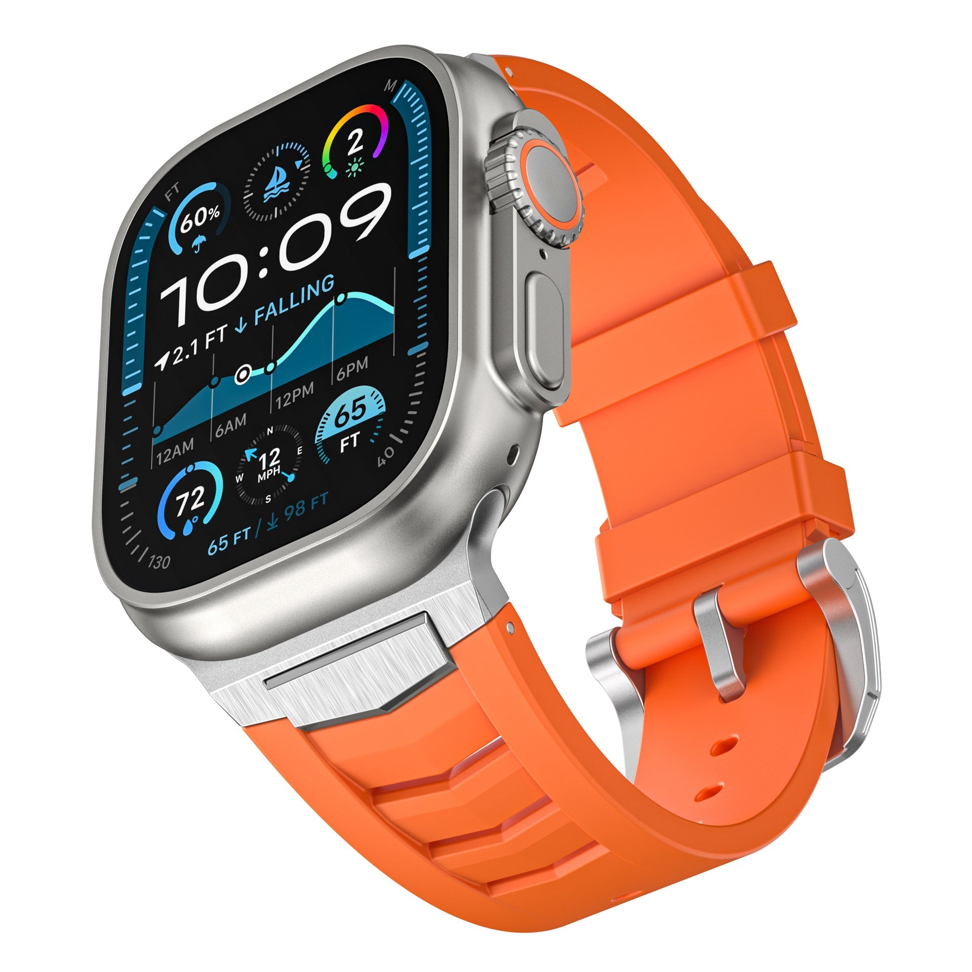 Premium Sport Fluororubber Band for Apple Watch
