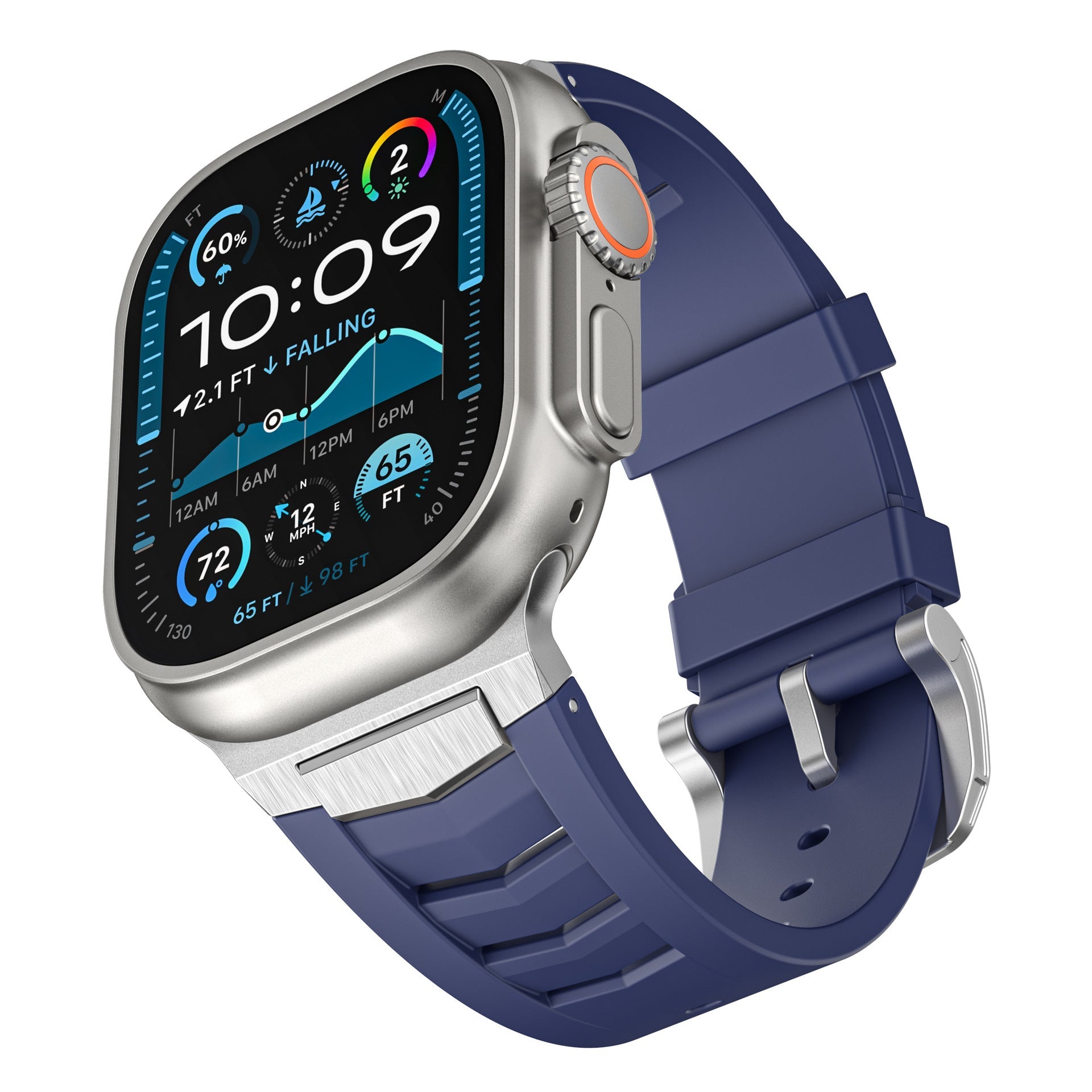 Premium Sport Fluororubber Band for Apple Watch