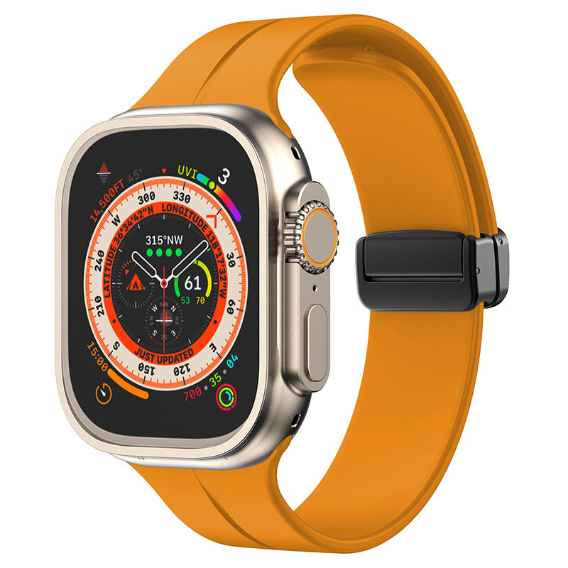 Minimalist Silicone Magnetic Band for Apple Watch