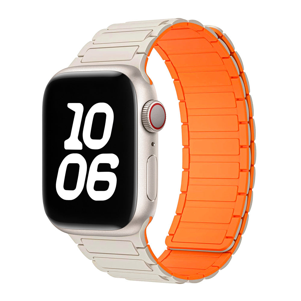 Magnetic Loop Apple Watch Band – Adjustable Premium Silicone